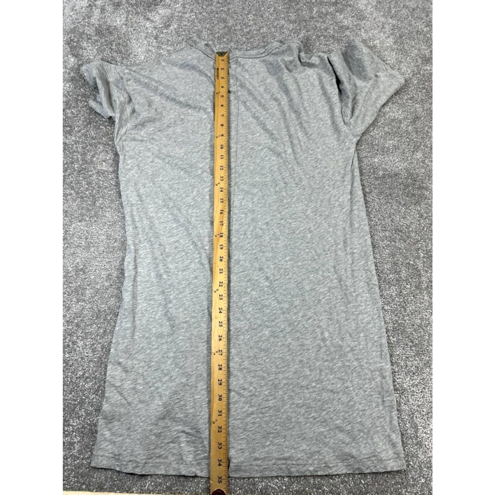 Rag & Bone rag & bone Shirt Dress Womens Large Gray Cotton Pullover Size L / US 10 / IT 46 - 7 Thumbnail