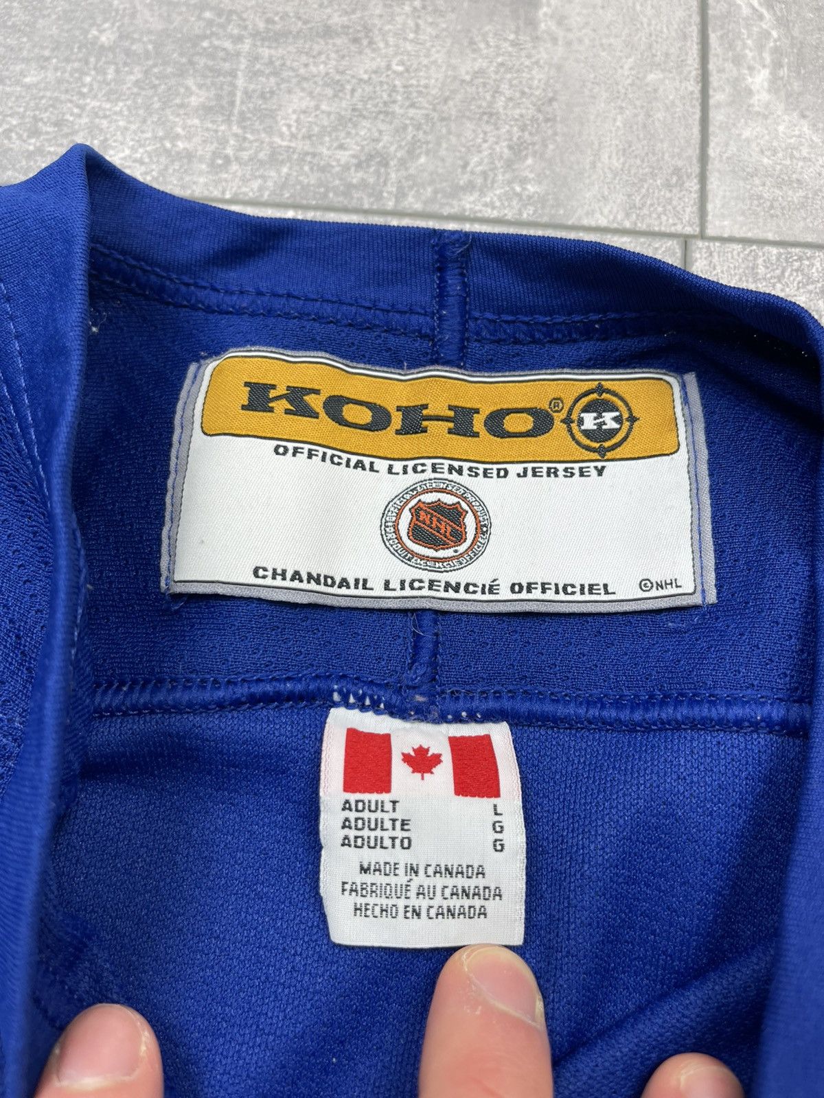 NHL Vintage 90s Koho Toronto Maple Leafs NHL Blanked Jersey Size US L / EU 52-54 / 3 - 4 Thumbnail