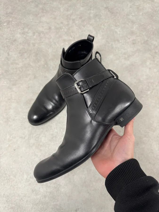 Louis Vuitton Louis Vuitton Black Leather Ankle Boots Size US 8.5 / EU 41-42 - 4 Thumbnail