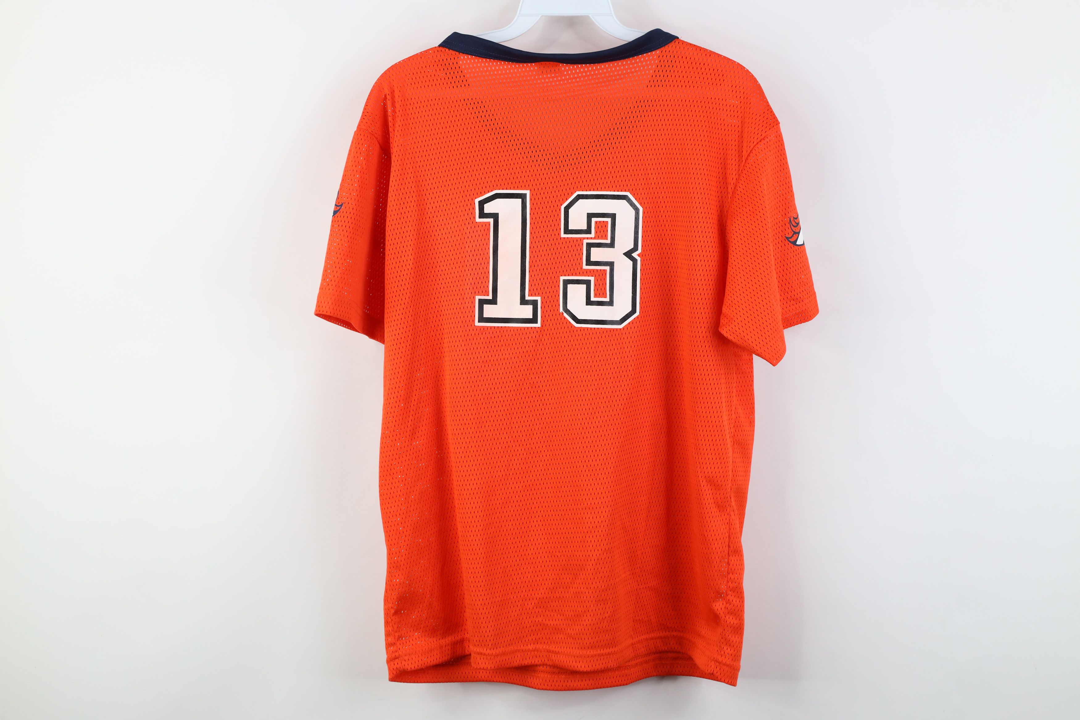 Vintage Vintage 90s Y2K Broncos Football Jersey Orange Mesh #13 Size L / US 10 / IT 46 - 14 Thumbnail