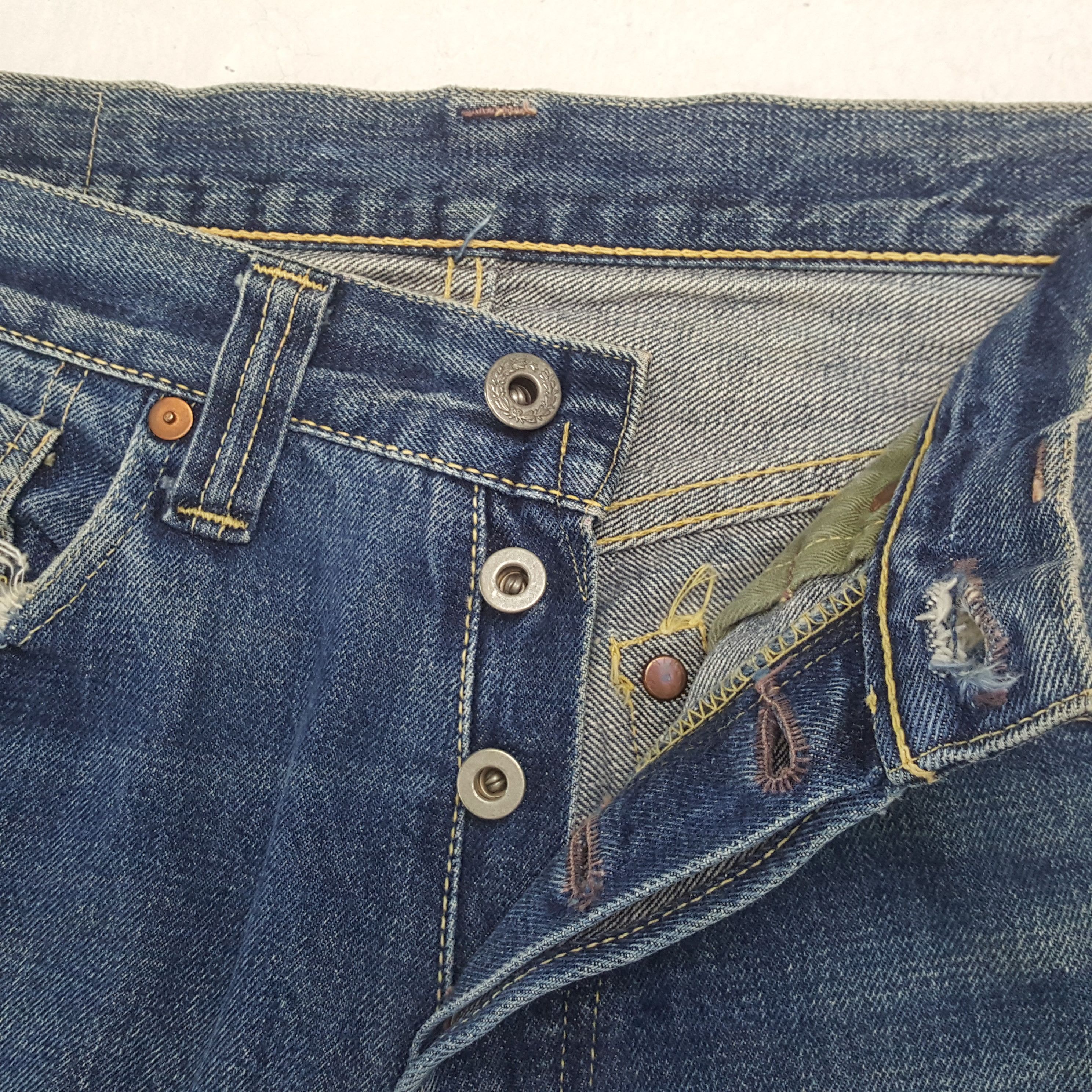 Denime Denime Japanese Brand Selvedge Jeans RR21 Size US 28 / EU 44 - 13 Thumbnail
