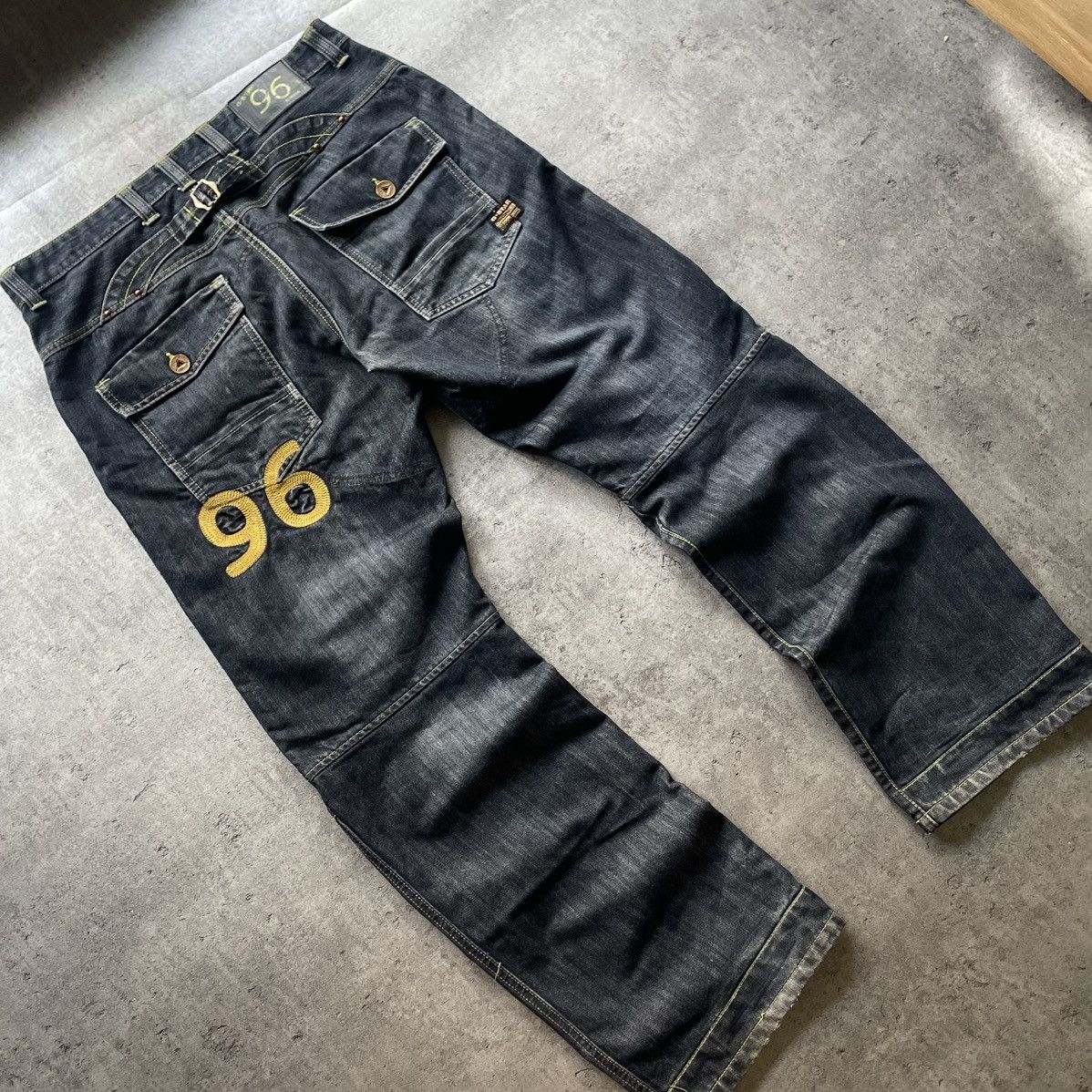G-Star Vintage 90s G-Star 96 Work Pants Pocket Logo Size US 34 / EU 50 - 2 Thumbnail