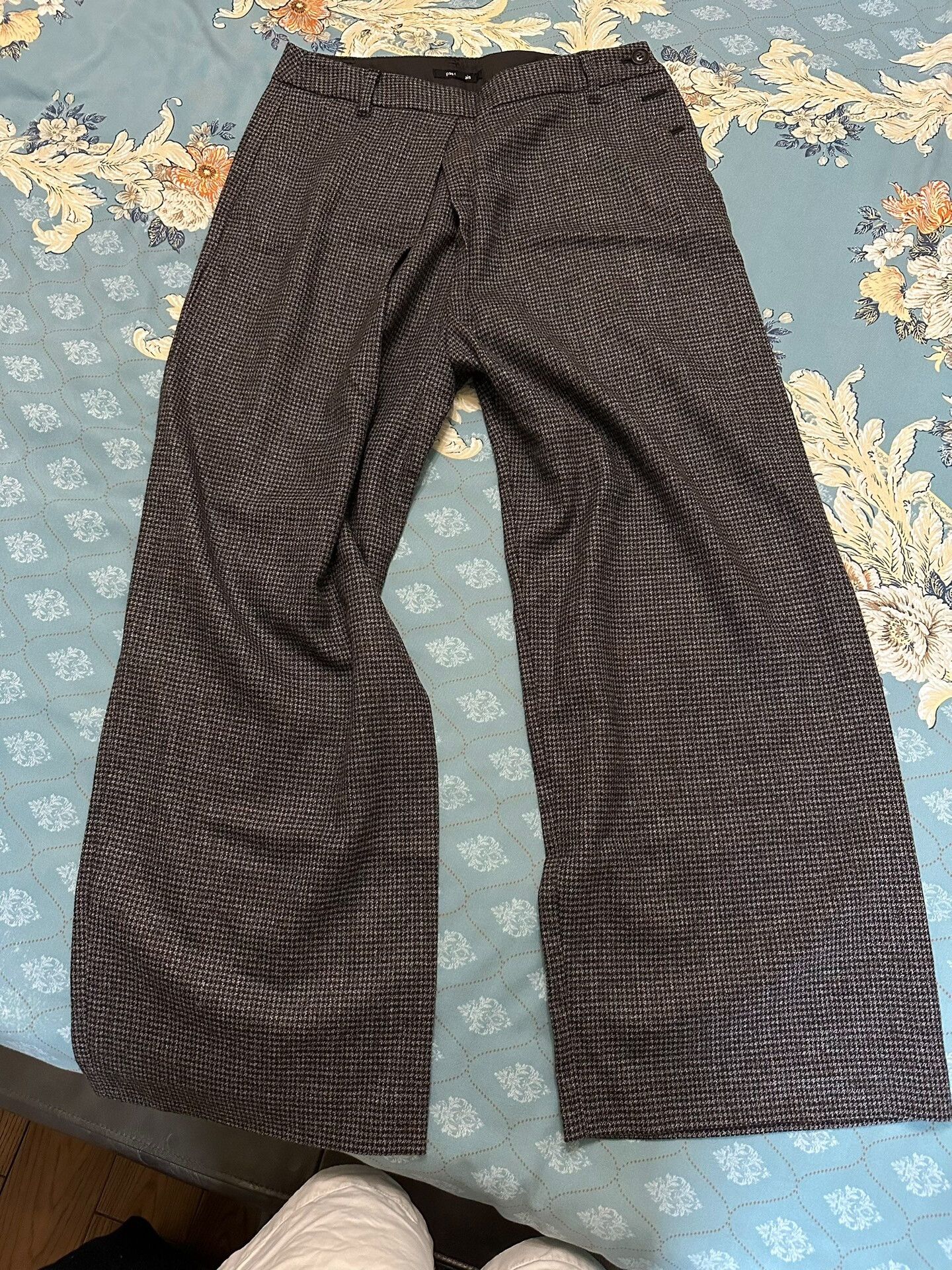 Pas de Calais Pas de Calais Wool Wide-Leg Trousers Size 26" / US 2 / IT 38 - 1 Thumbnail