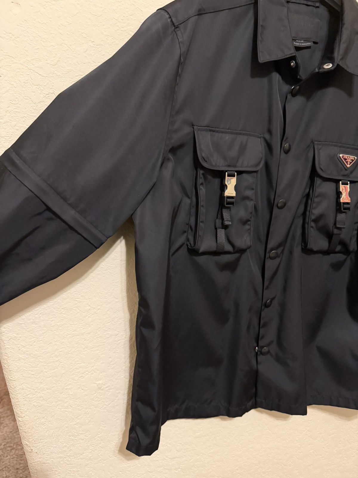 Prada Prada Mens Nylon Shirt XL Size US XL / EU 56 / 4 - 3 Thumbnail
