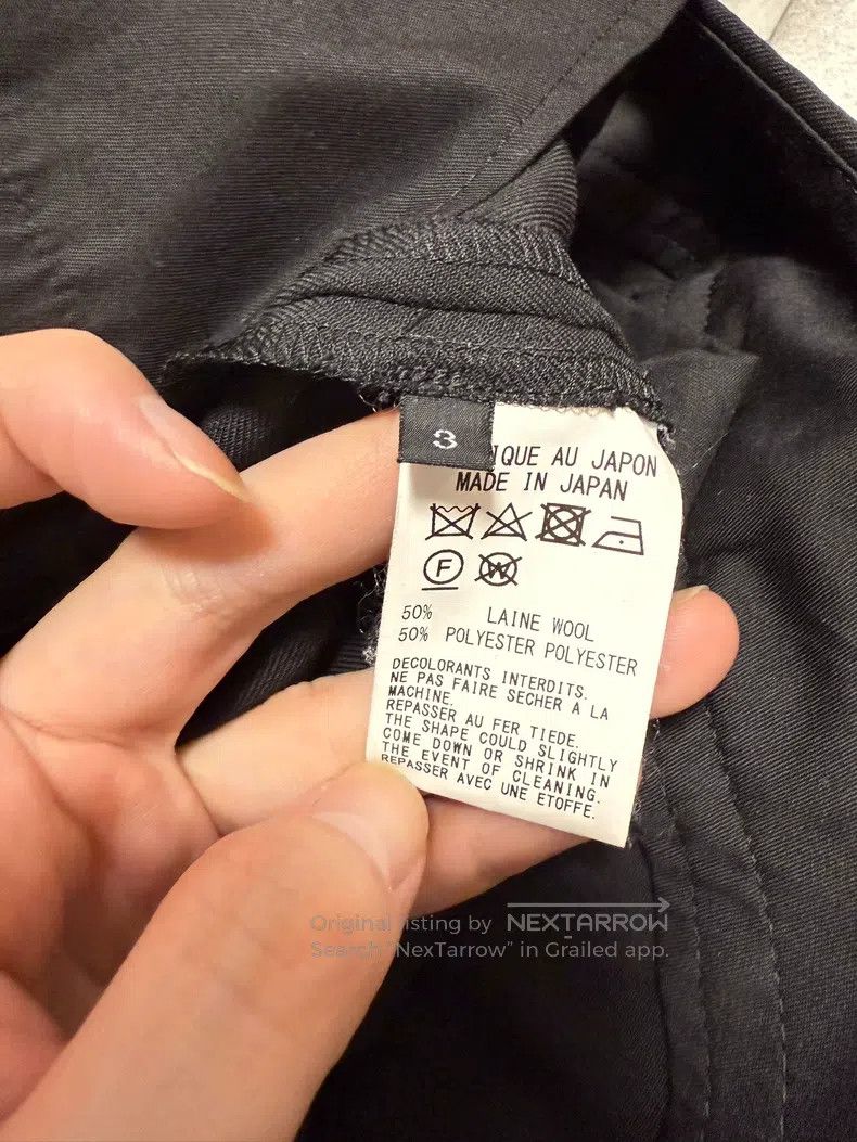 Yohji Yamamoto Yohji Yamamoto size 3 Asymmetric wool trousers Size US 30 / EU 46 - 3 Thumbnail