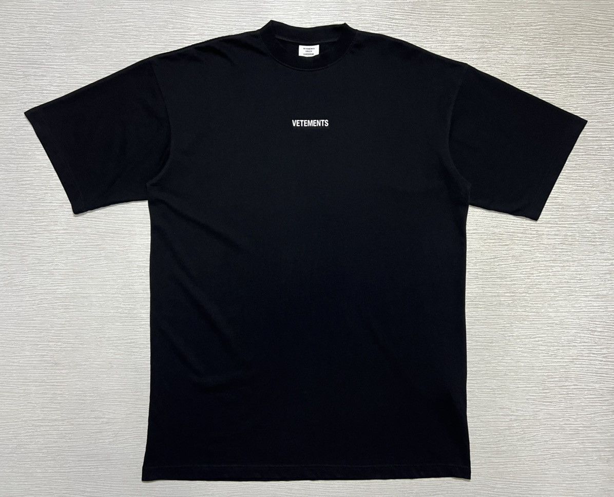 Vetements Black Hi-Speed Logo Oversized T-Shirt | Grailed