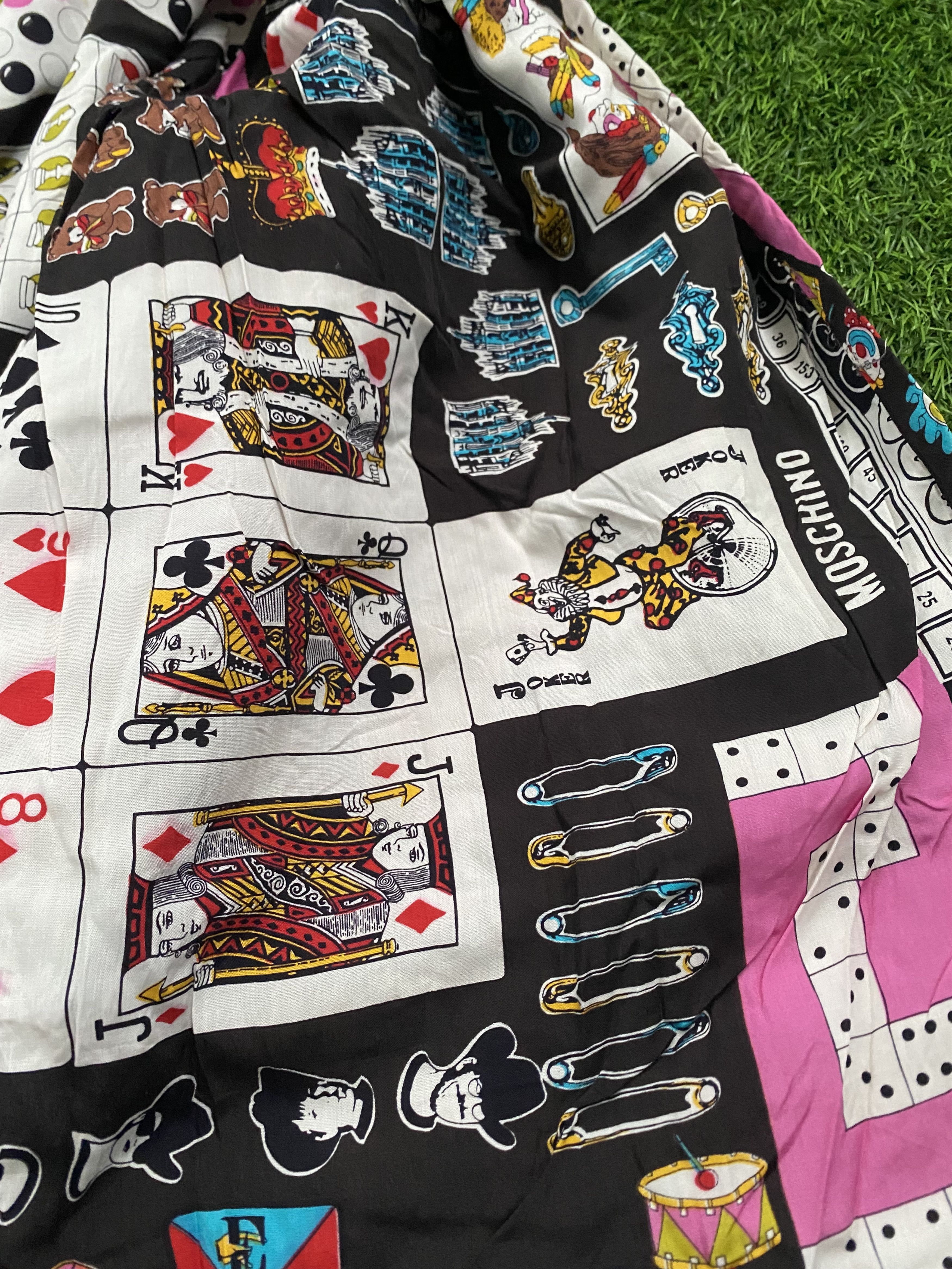 Moschino Vintage Moschino Playing Card Quilted Coat Jacket Size US M / EU 48-50 / 2 - 7 Thumbnail