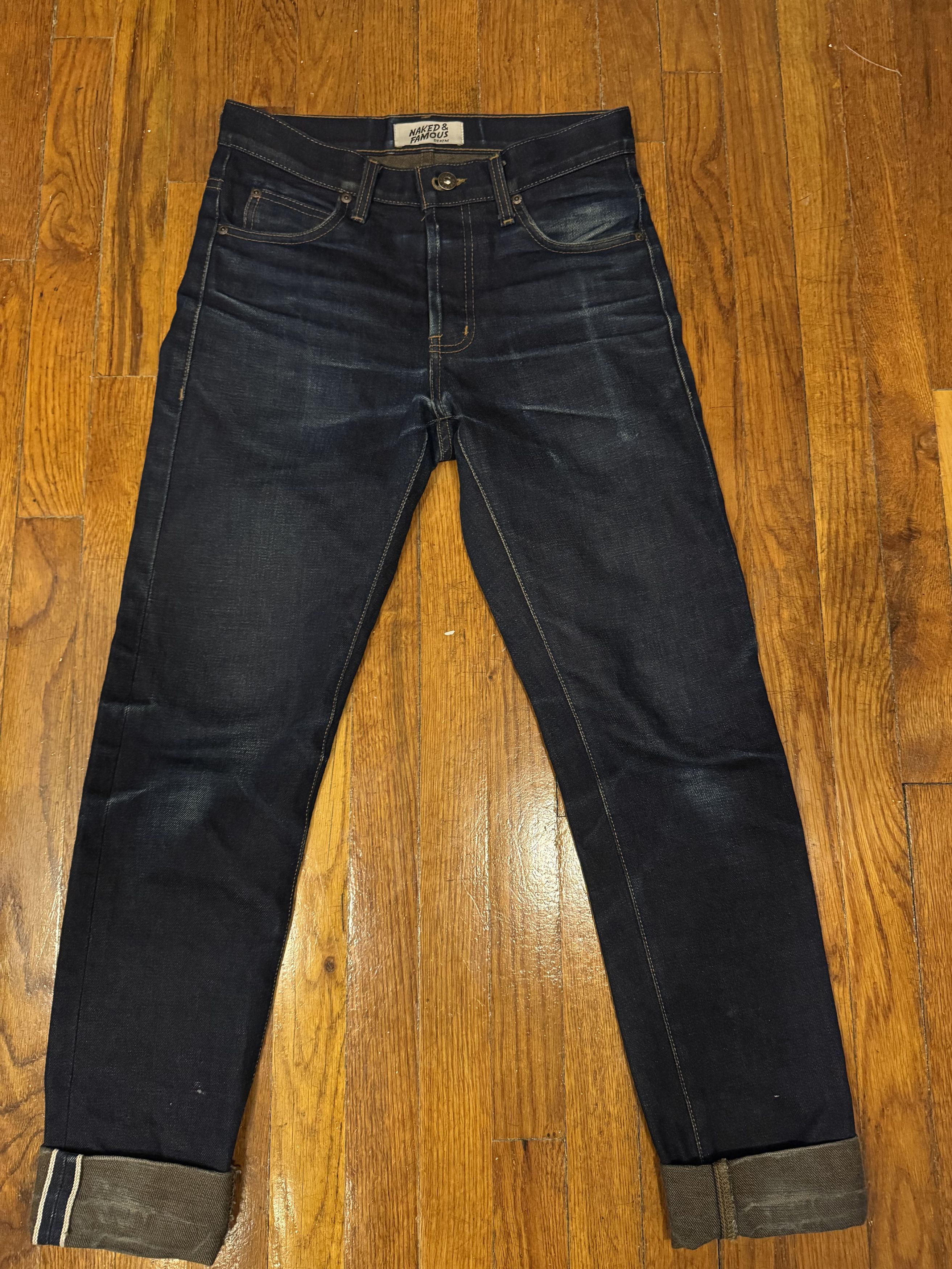 Naked and Famous Double Dirty Fade Selvedge Super Guy 29