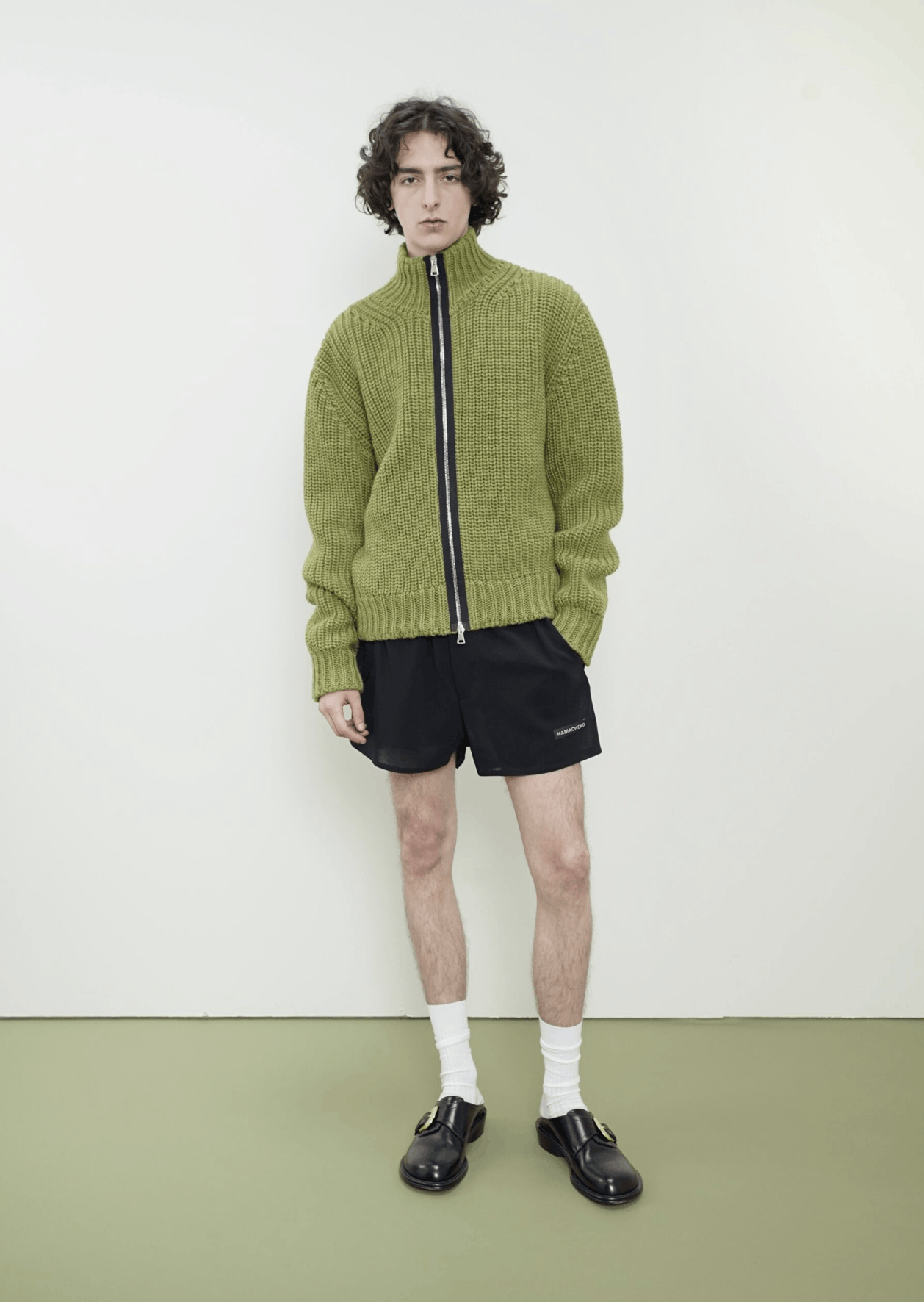Namacheko NWT SS25 Evan Zip Cardigan in Olive Virgin Wool Size US L / EU 52-54 / 3 - 4 Thumbnail