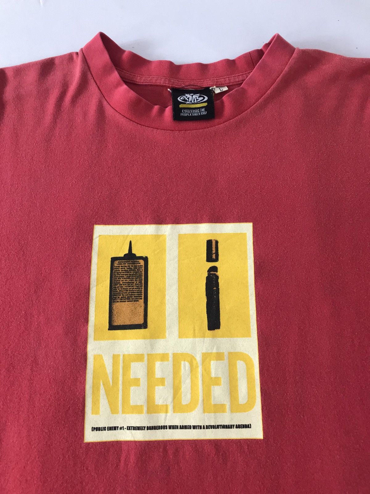 Public Enemy PNB Nation Public Enemy Needed Box Screen Printed Tee Size US XL / EU 56 / 4 - 4 Thumbnail