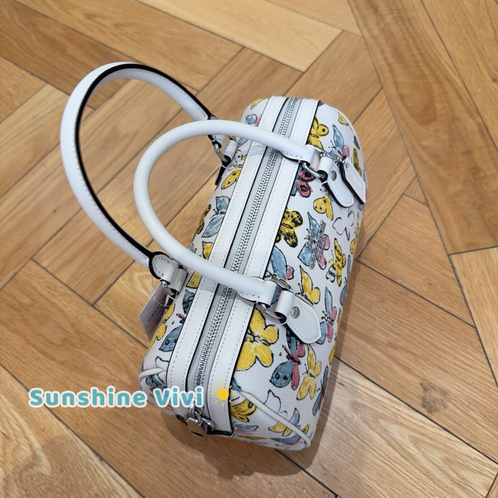 Coach NWT Coach Rowan Satchel Bag With Butterfly CAK07 Size ONE SIZE - 2 Thumbnail