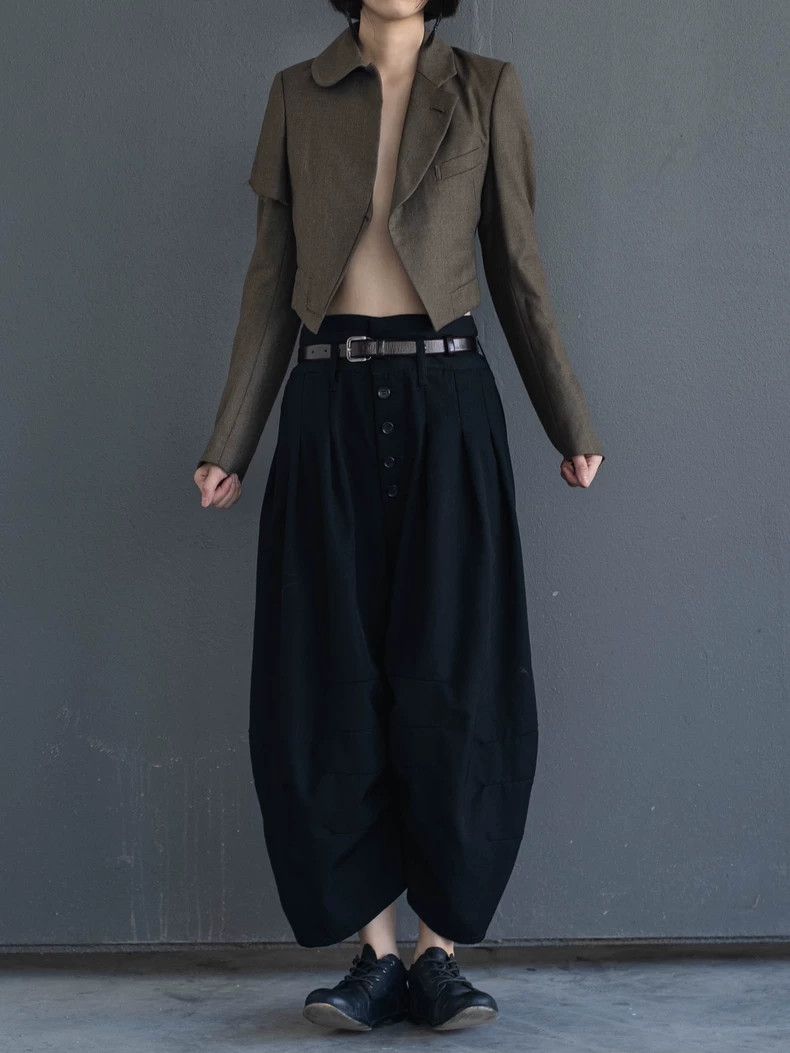 Comme des Garcons Comme Des Garcons Ash Green Deconstructed Tuxedo Jacket Size S / US 4 / IT 40 - 2 Thumbnail