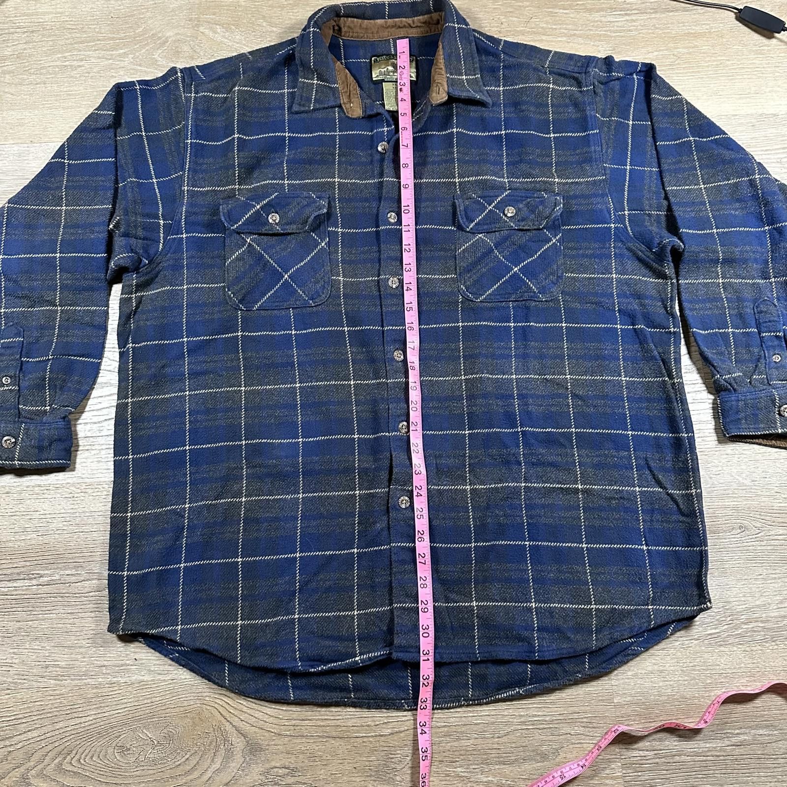 Field & Stream Field & Stream Mens Outerwear XXL Blue Plaid Button-Up Shirt Size US XXL / EU 58 / 5 - 6 Thumbnail