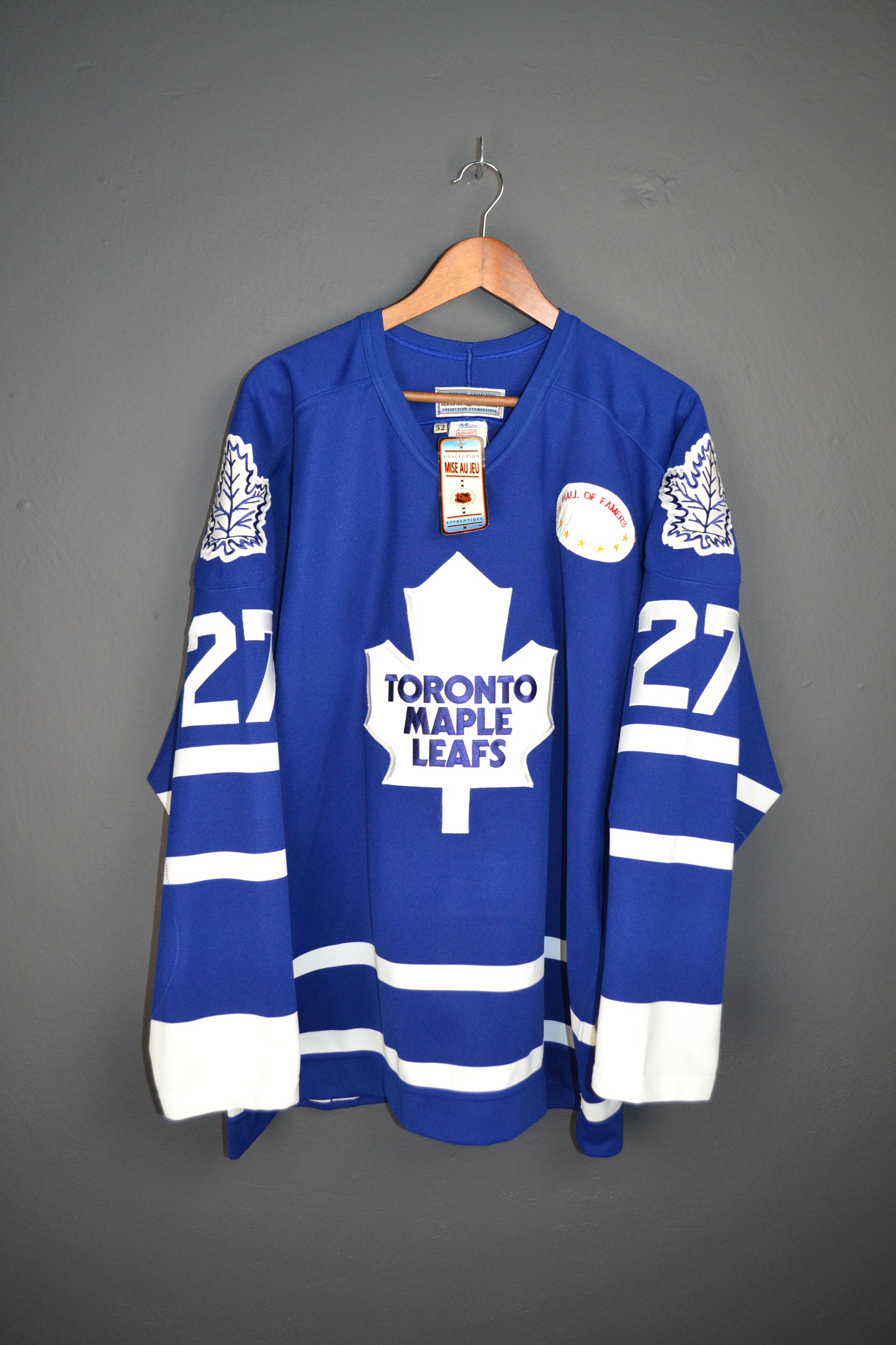 Ccm Toronto Maple Leafs 27 Frank Mahovlich Signed CCM 90s Size US L / EU 52-54 / 3 - 2 Thumbnail