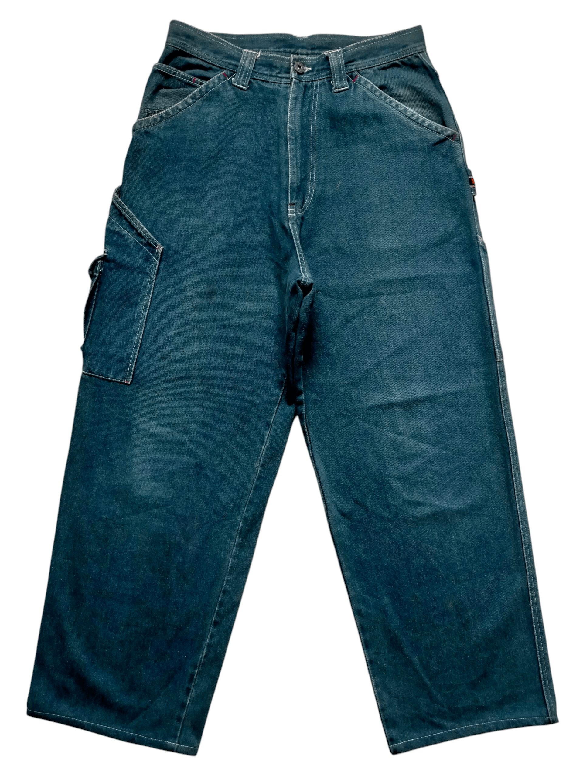 Hobo Hobo Carpenter embroidered Baggy Cargo Hip hop Jeans Size US 32 / EU 48 - 2 Thumbnail
