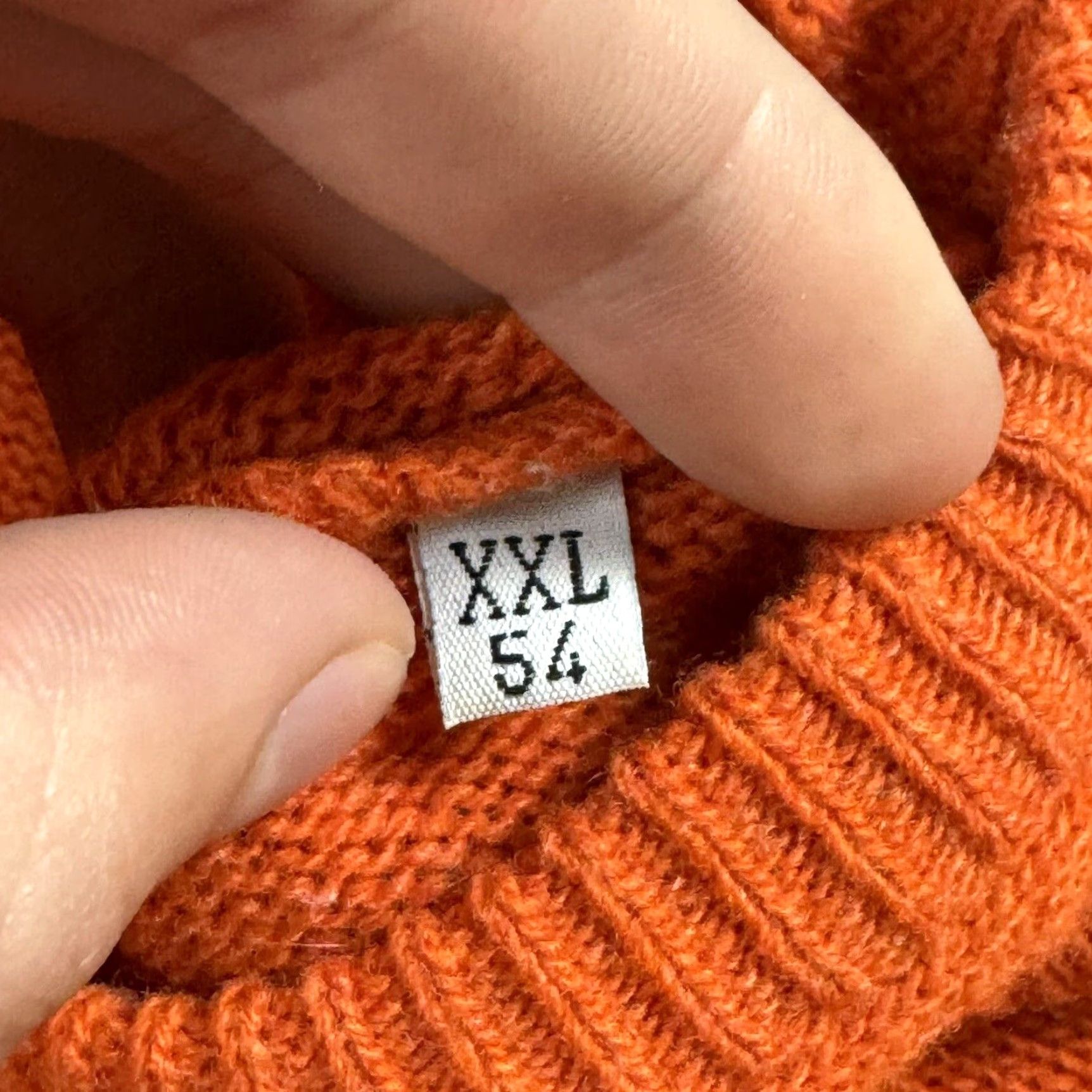 Valentino VINTAGE VALENTINO CREWNECK SWEATER 100% WOOL ORANGE MENS 2XL RARE Size US XXL / EU 58 / 5 - 3 Thumbnail