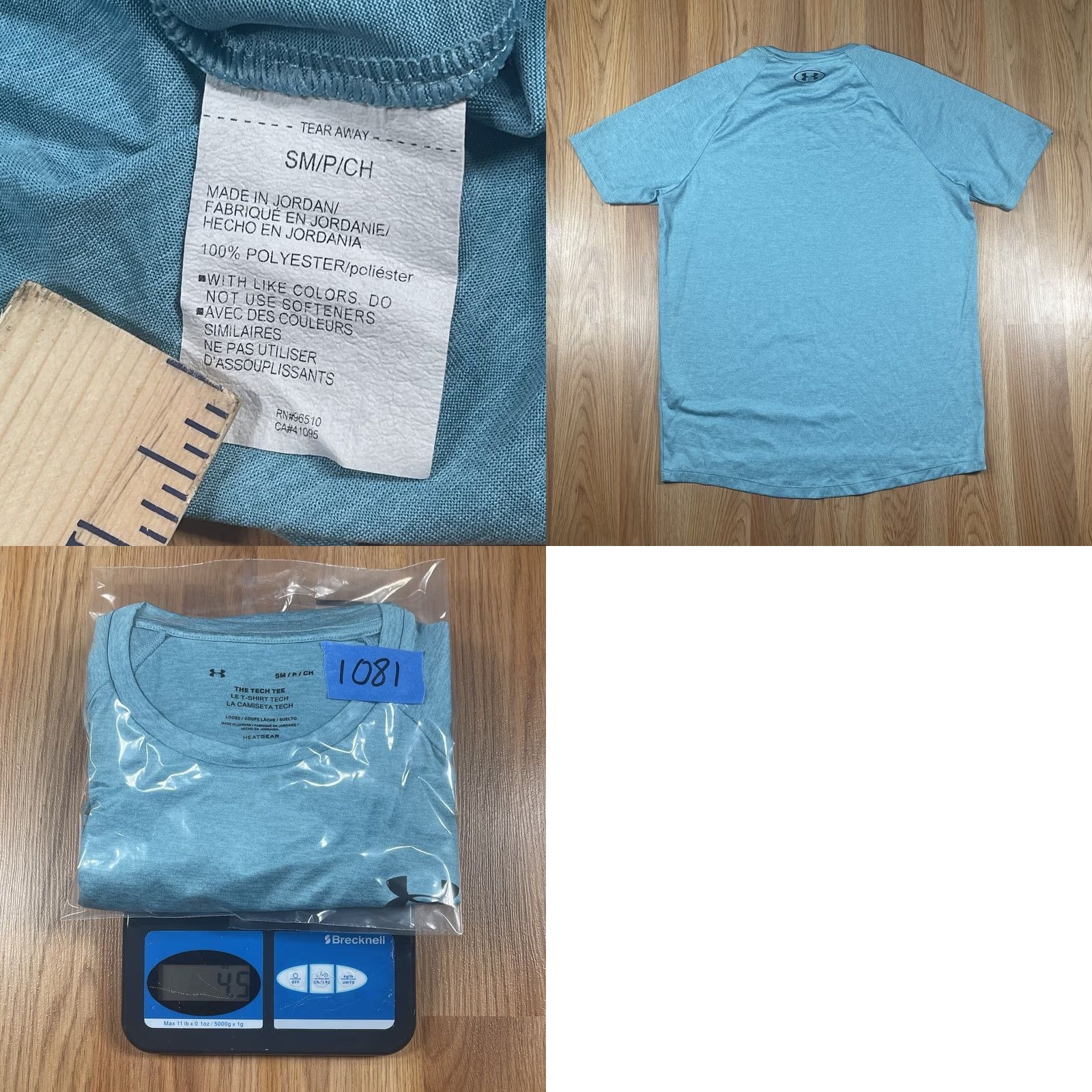 Under Armour Under Armour Loose HeatGear Crew Neck Tech T-shirt Mens SM Polyester Blue Size US S / EU 44-46 / 1 - 8 Thumbnail