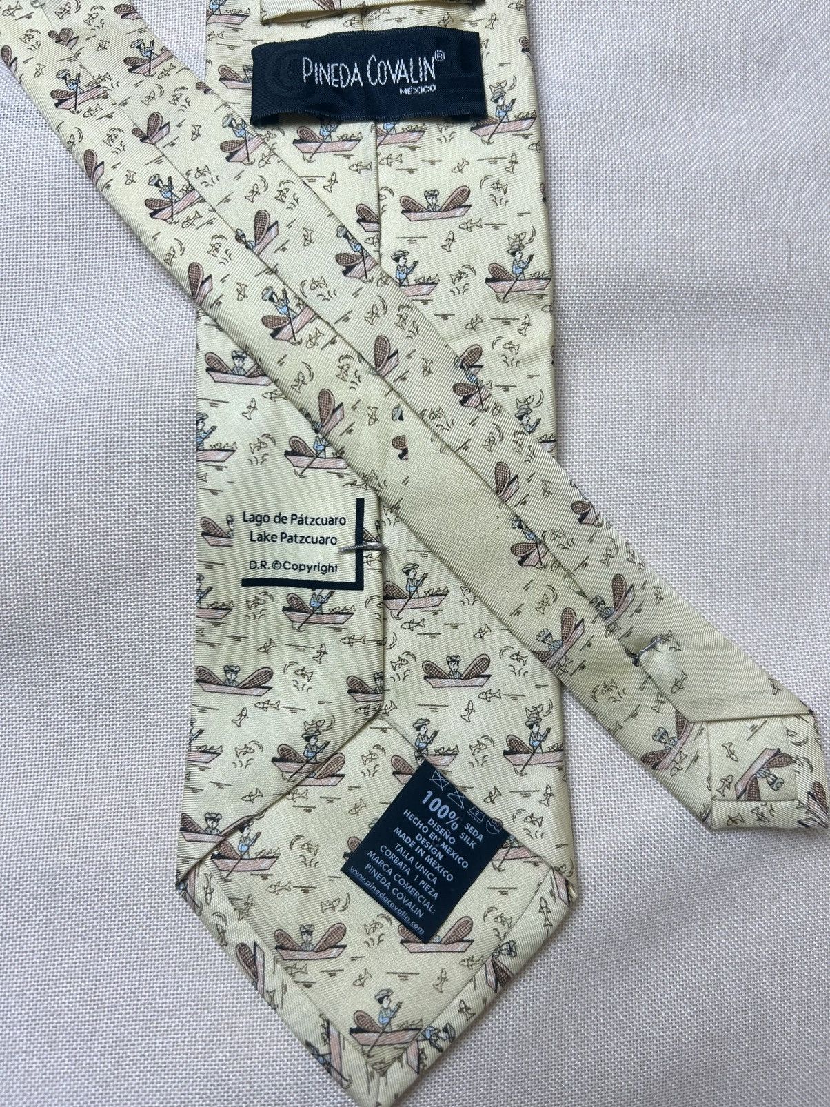 Other Pineda covalin yellow silk tie Size ONE SIZE - 3 Thumbnail