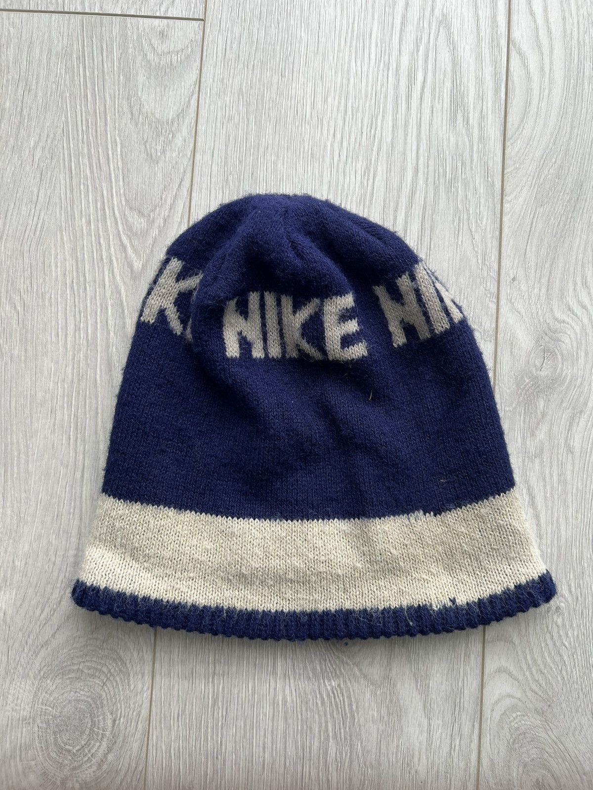 Nike Vintage 80s Nike Beanie Skull Cap Hat Beanie Skully blue tag Size ONE SIZE - 2 Thumbnail