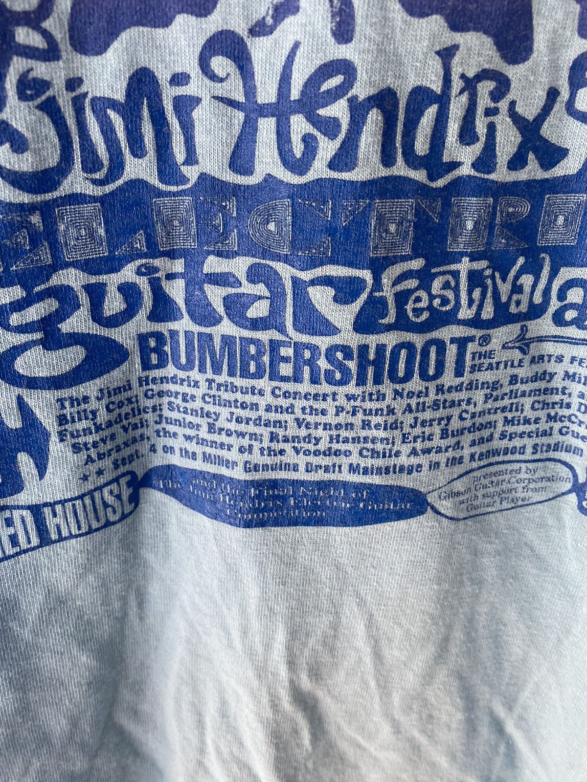 Band Tees 1995 Jimi hendrix guitar festival at bumbershoot Size US M / EU 48-50 / 2 - 6 Thumbnail