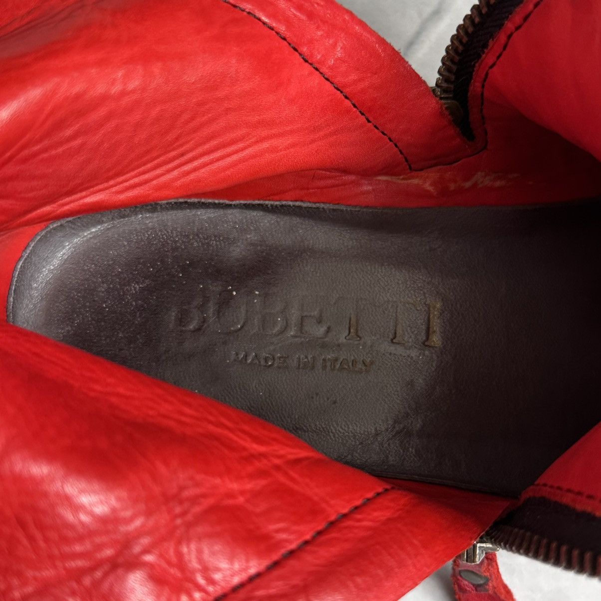 The Last Conspiracy 00s Bubetti Woven Leather Boots Bikkembergs A1923 Style Size US 8.5 / IT 38.5 - 13 Thumbnail