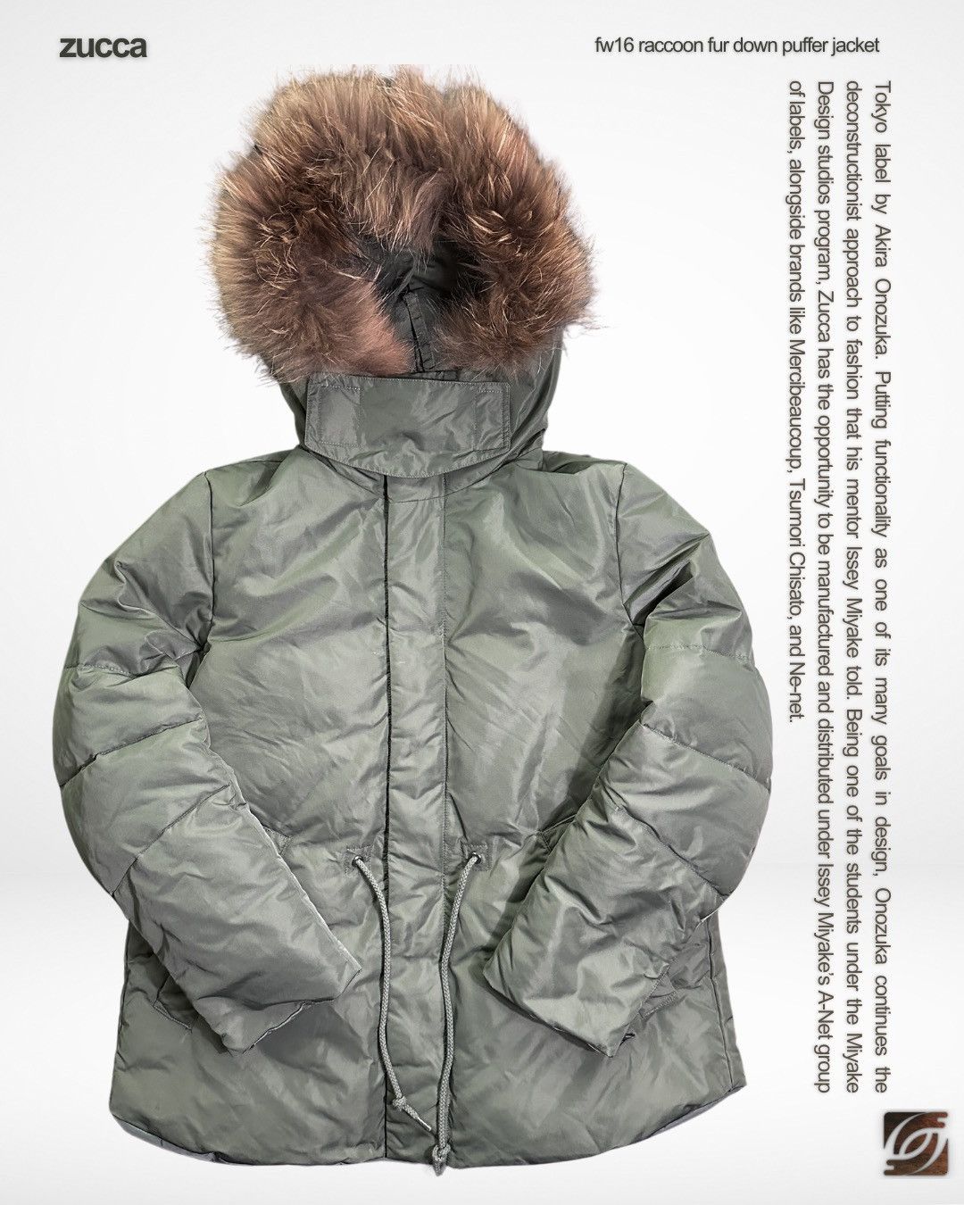 CABANE de ZUCCa FW16 Raccoon Fur Down Puffer Parka Jacket Size US M / EU 48-50 / 2 - 1 Thumbnail