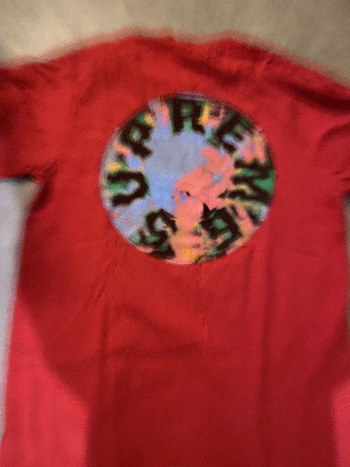 Supreme Supreme Marble Tee Red Size US M / EU 48-50 / 2 - 4 Thumbnail