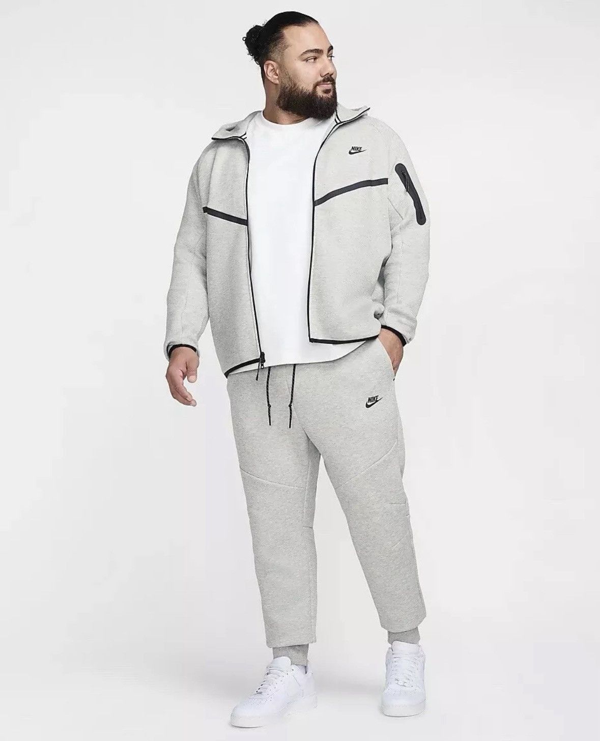 Nike Nike Sportswear Tech Fleece Grey Jogger Pants Men CU4495-063 Size US 44 / EU 60 - 8 Thumbnail