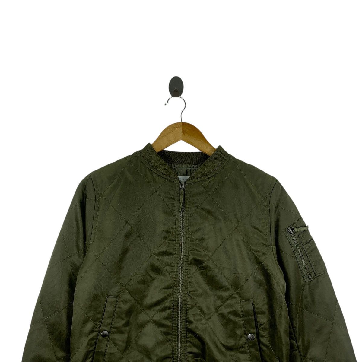 Vintage Vintage PLST JAPAN MA-1 Flight Bomber Quilted Jacket Outdoor Size L / US 10 / IT 46 - 2 Thumbnail