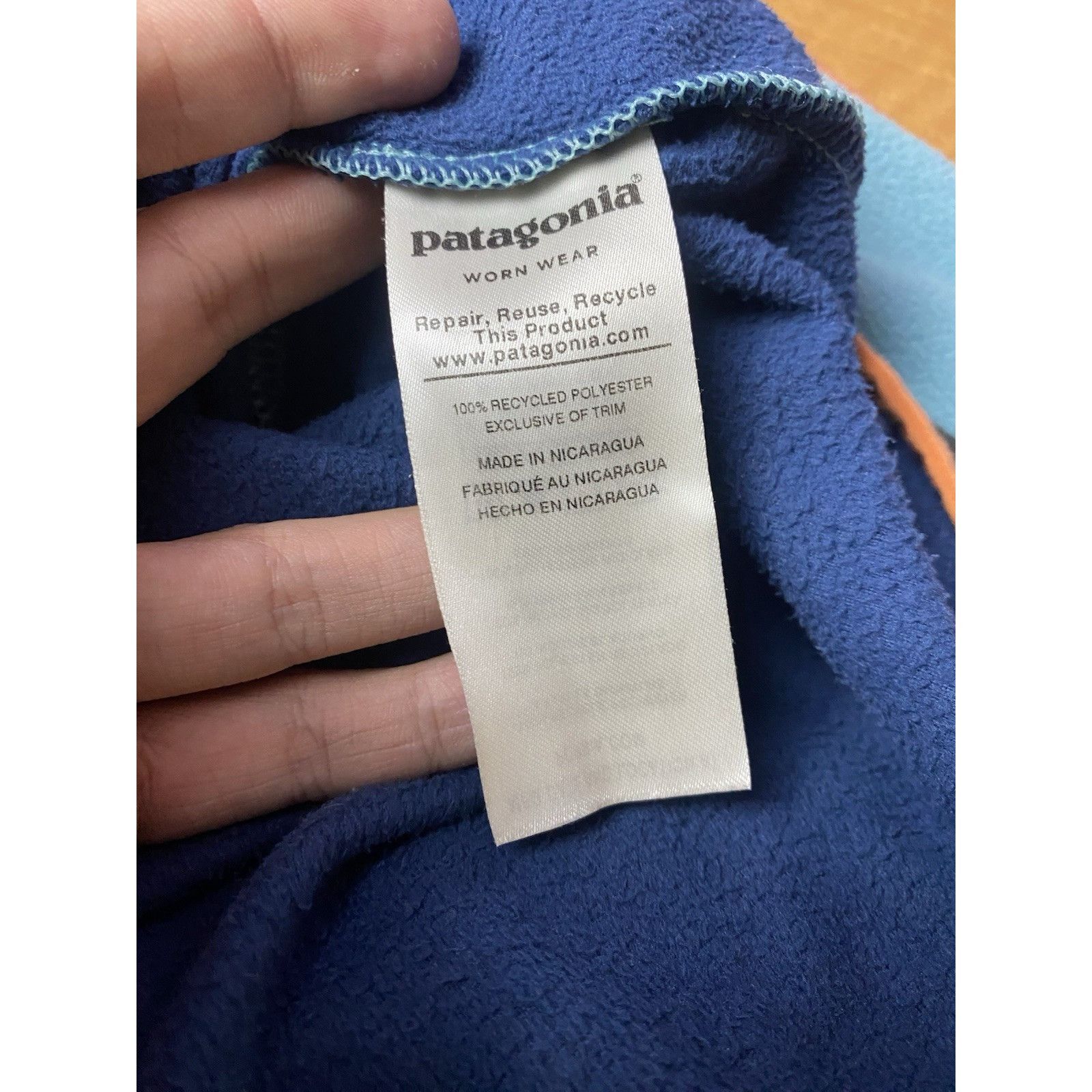 Patagonia Patagonia Men's Blue Fleeced High Neck Sweater Size M Size US M / EU 48-50 / 2 - 11 Thumbnail