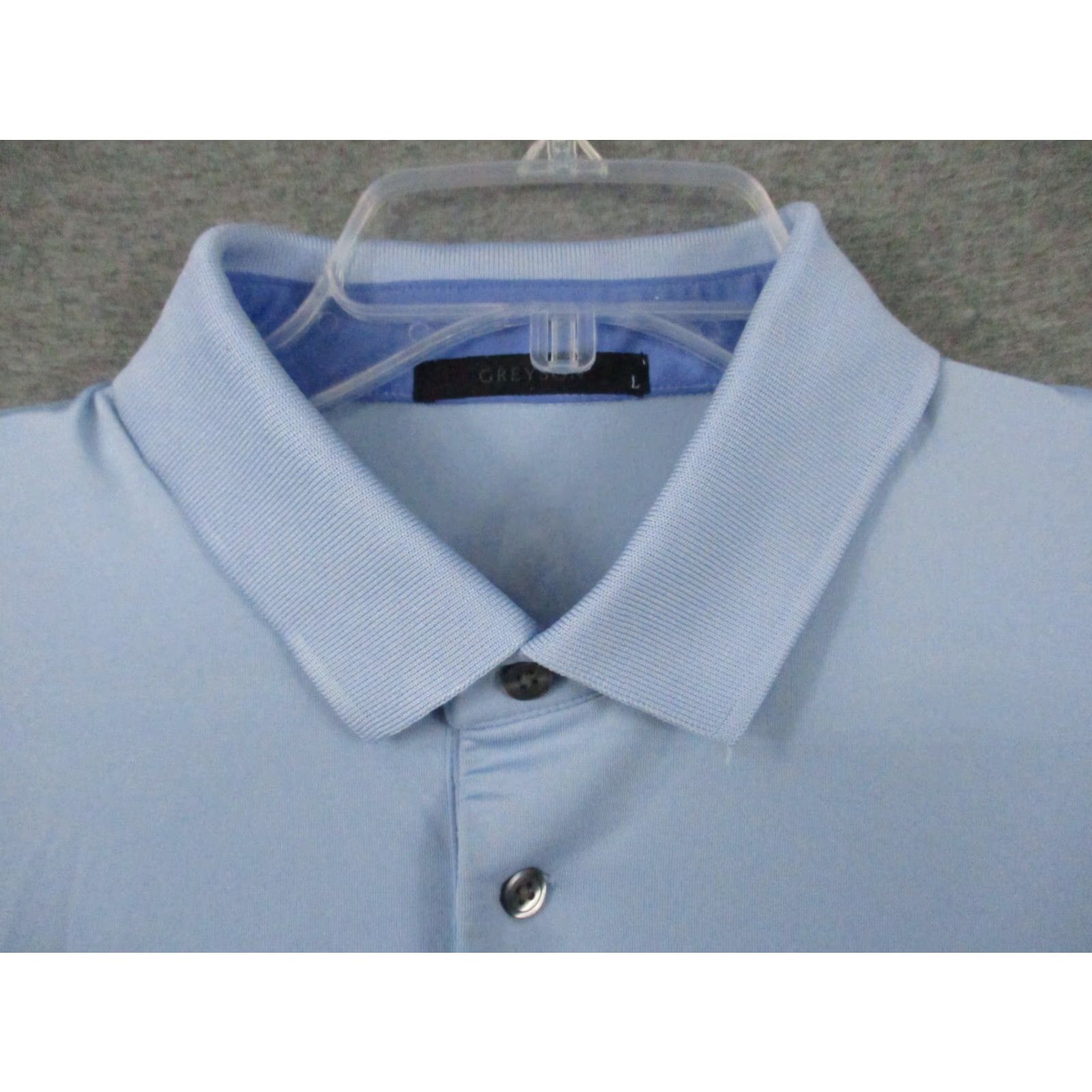 Vintage Greyson Shirt Men L Blue Polo Golf Wolf Logo Club Short Sleeve Size US L / EU 52-54 / 3 - 3 Thumbnail