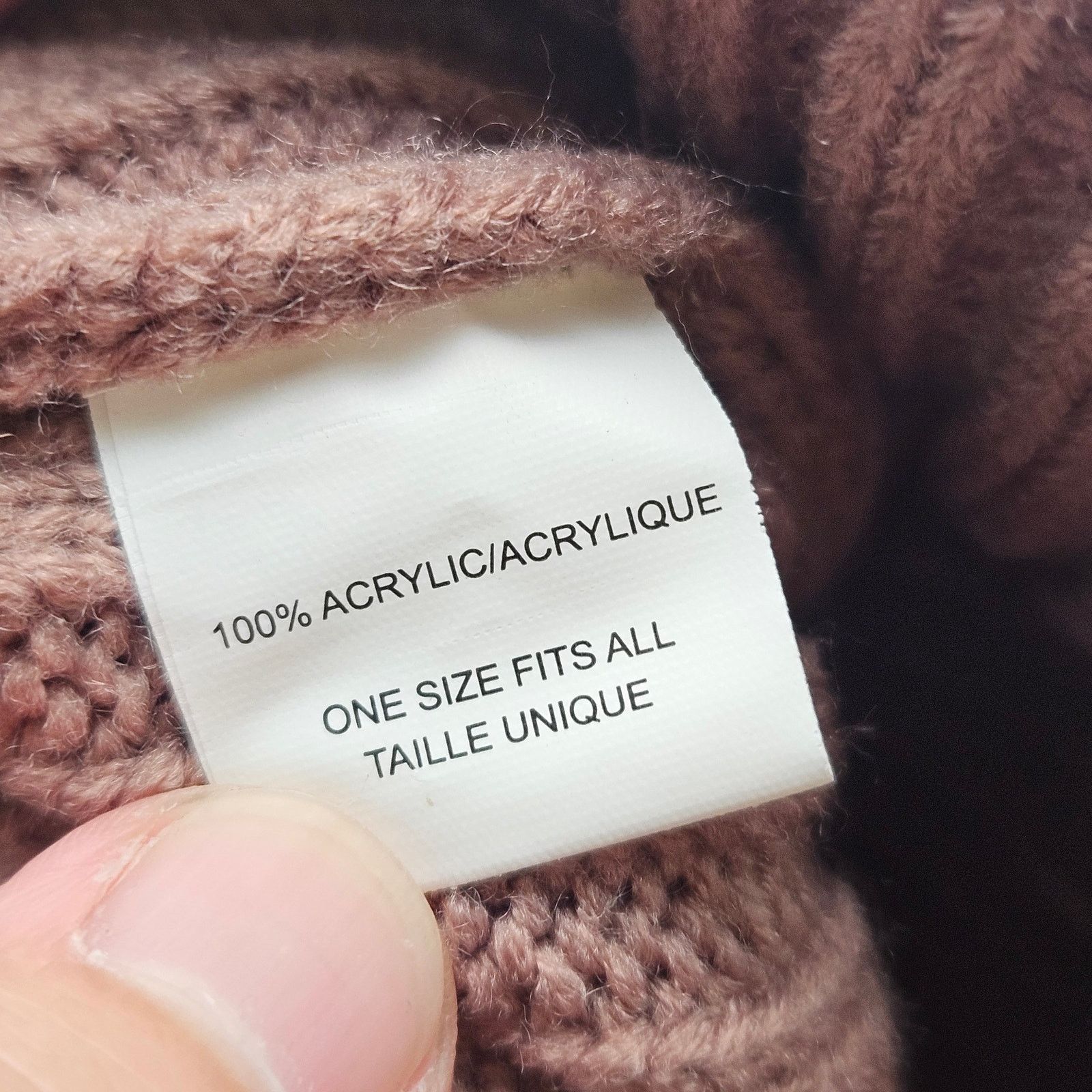 Other KIT FURRY BALL BEANIE DUSTY ROSE NWT Size ONE SIZE - 3 Thumbnail