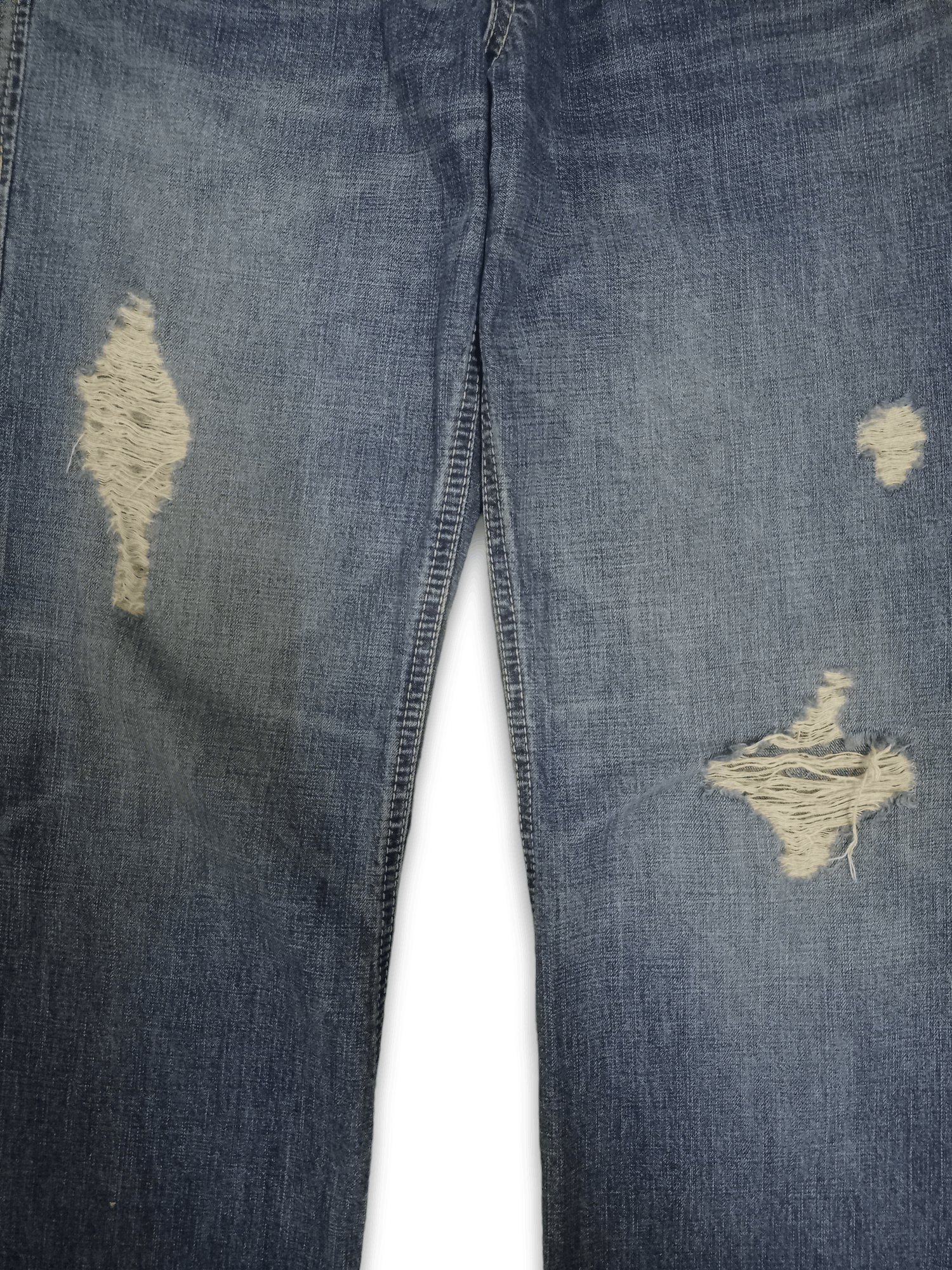 Japanese Brand Vintage Japanese Brand Union Made Distressed Loose Jeans Size US 31 - 6 Thumbnail