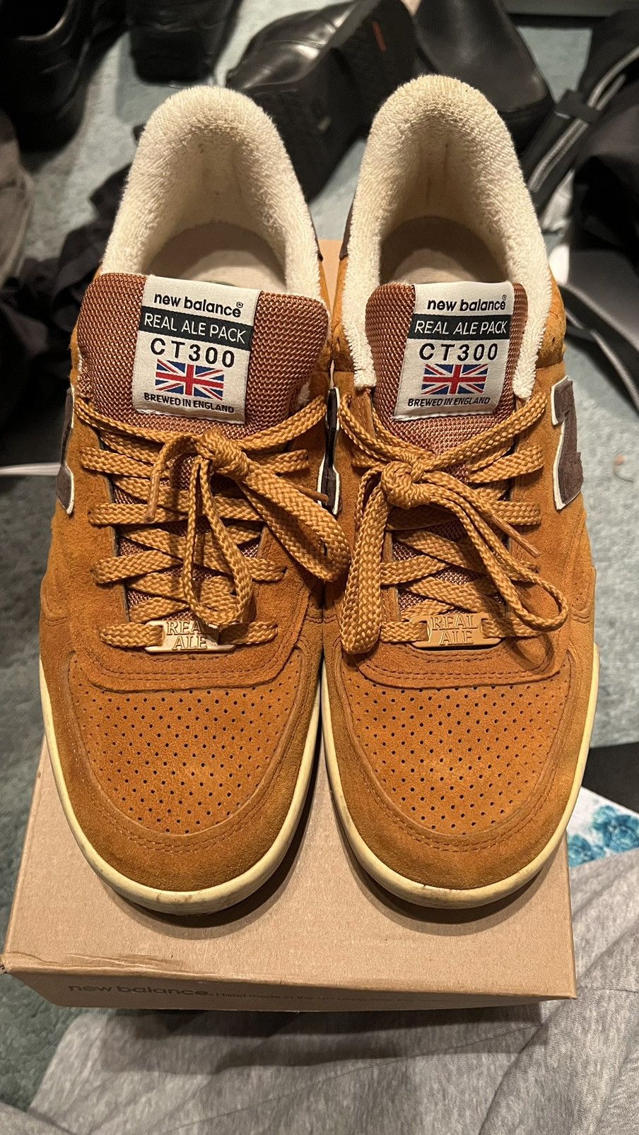 image of New Balance Ct300Atb 'real Ale' - Made In England Shoes in Brown, Men's (Size 12)