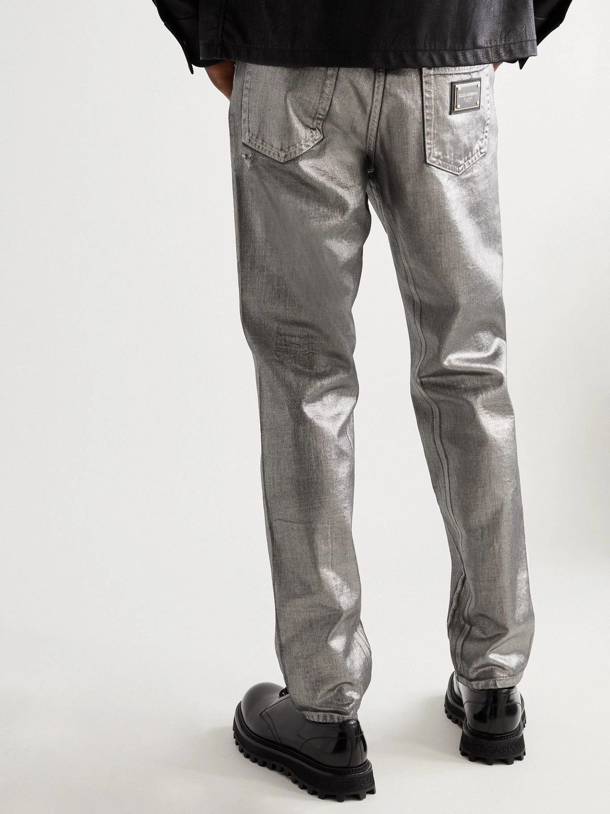 Dolce & Gabbana o1y0125 Logo Jeans in Grey Size US 34 / EU 50 - 3 Thumbnail