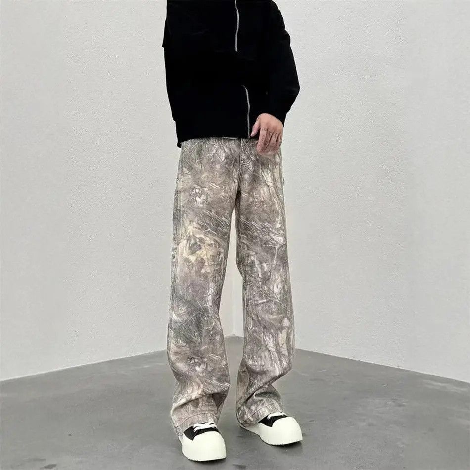 Japanese Brand Retro loose casual hip-hop camouflage jeans Size US 32 / EU 48 - 4 Thumbnail