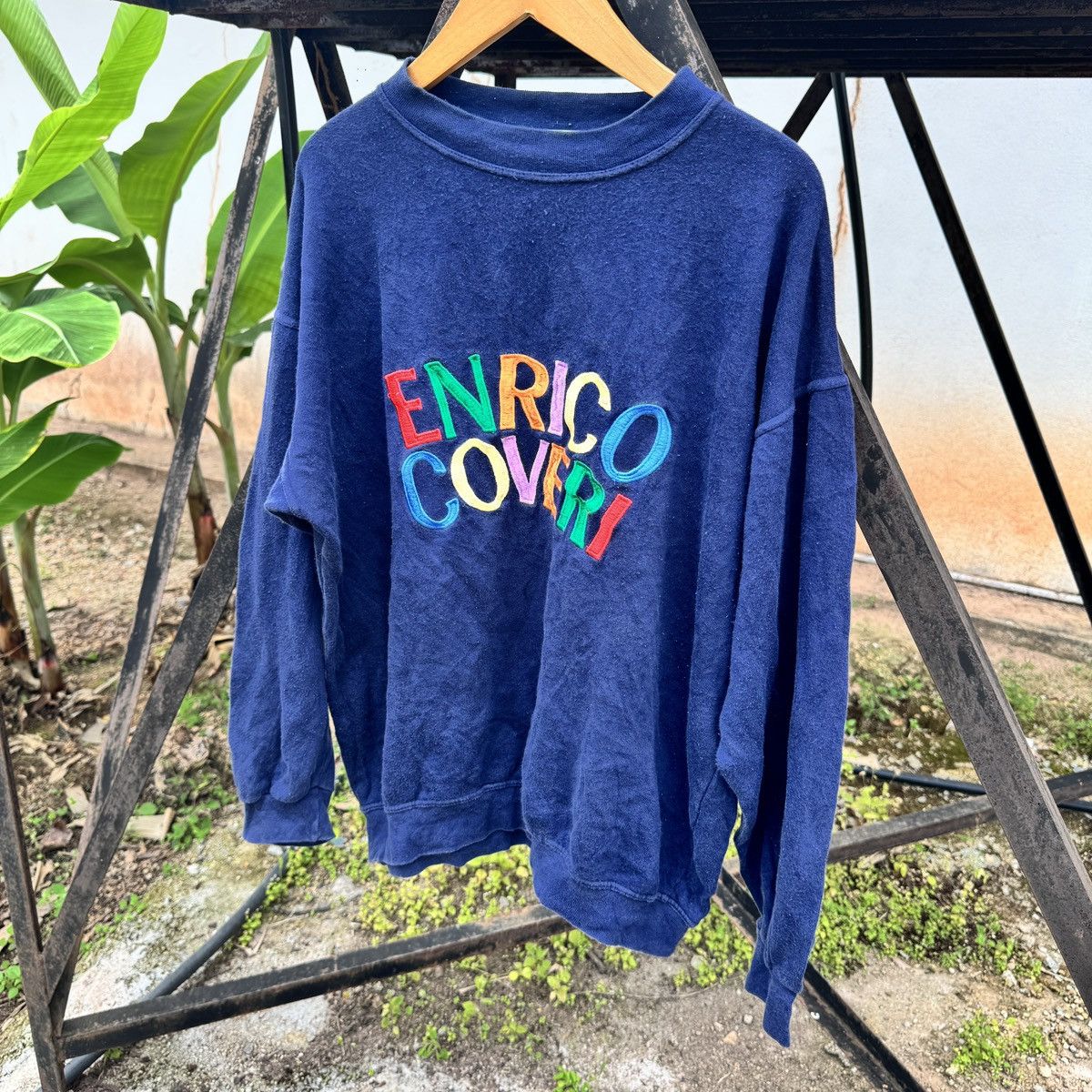 Enrico Coveri Vintage 90s Enrico Coveri Italy Sweatshirt Size US L / EU 52-54 / 3 - 2 Thumbnail