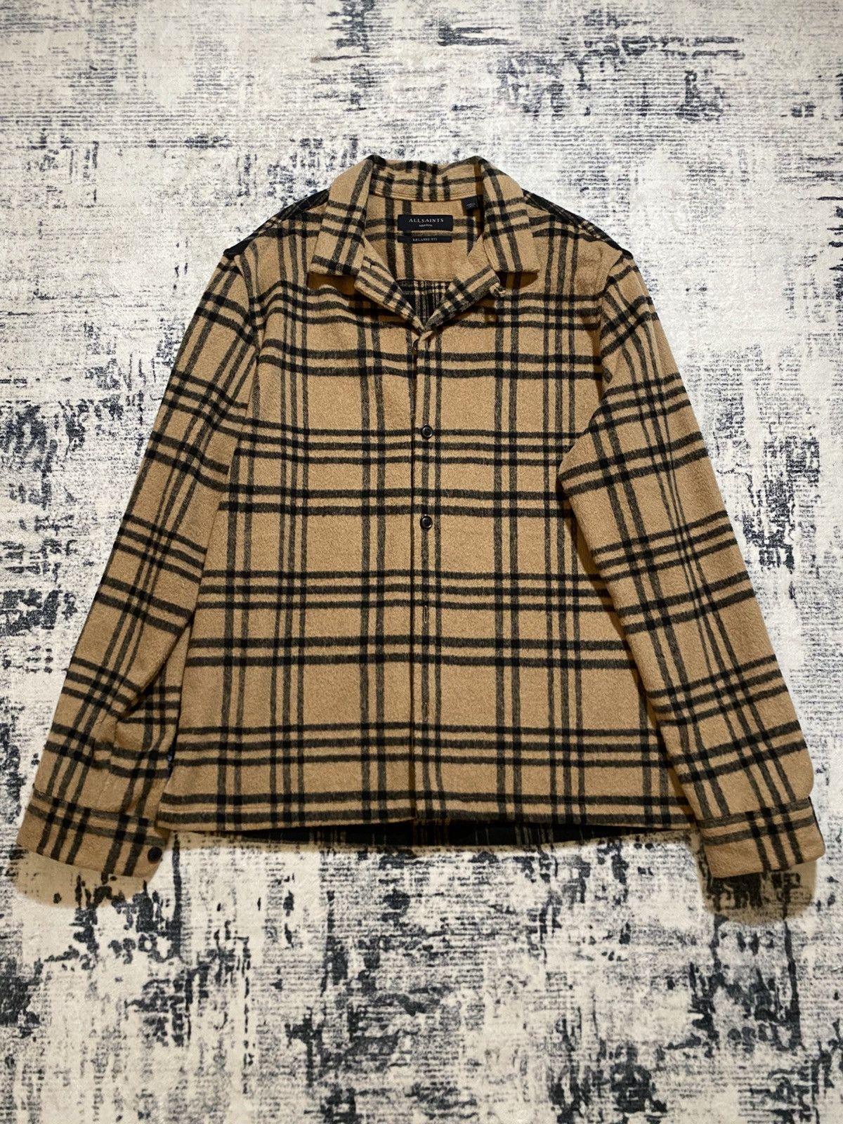 Allsaints Allsaints Statland L/S Wool Flannel Shirt Sz Medium Size US M / EU 48-50 / 2 - 2 Thumbnail