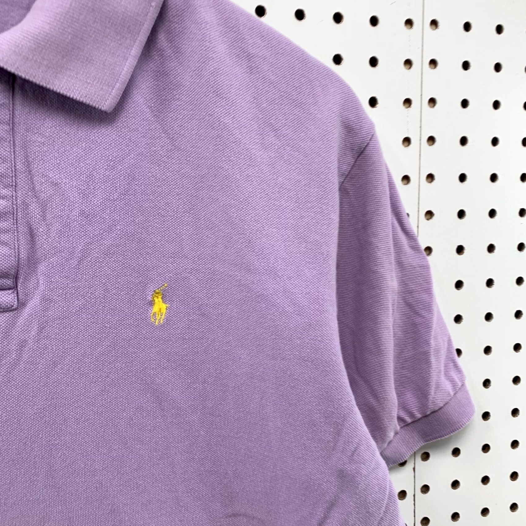 Ralph Lauren Ralph Lauren Polo Shirt Men L Purple Yellow Pony Collared Short Sleeve Size US L / EU 52-54 / 3 - 7 Thumbnail