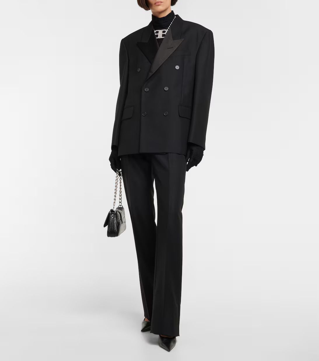 Balenciaga o1y0625 Casual Pant in Black Size 27" / US 4 / IT 40 - 2 Thumbnail