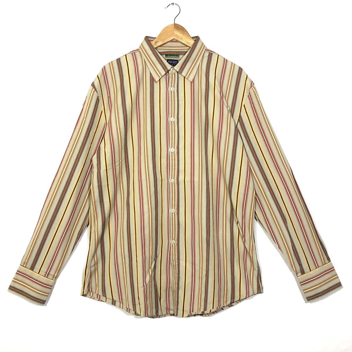 Kenzo Chemise Rayures Vintage Kenzo Homme Size US M / EU 48-50 / 2 - 1 Thumbnail