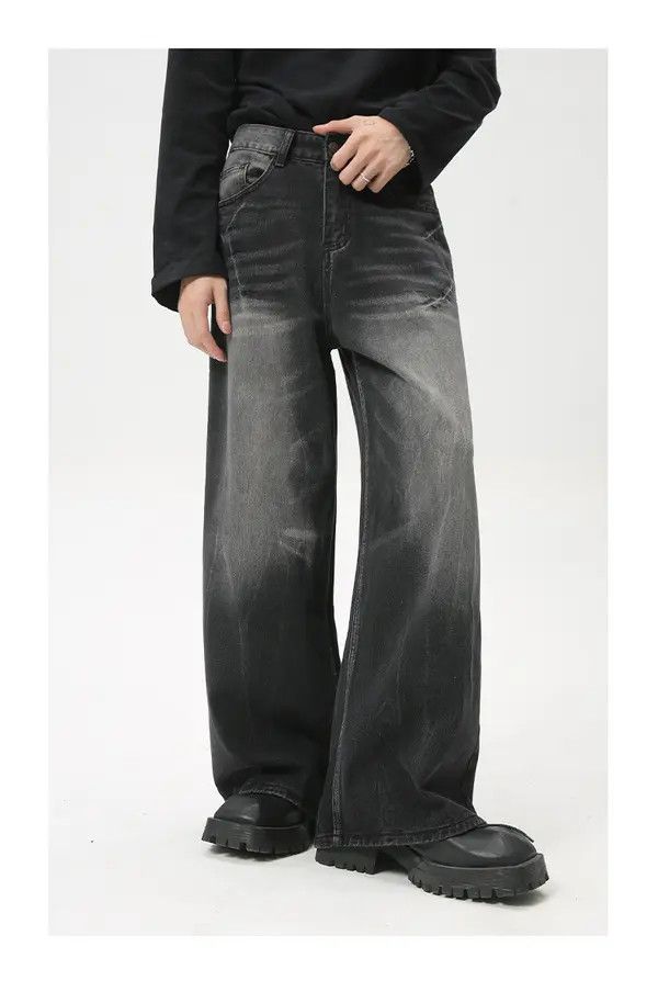 Japanese Brand VIBE American high street retro whisker washed jeans Size US 32 / EU 48 - 7 Thumbnail