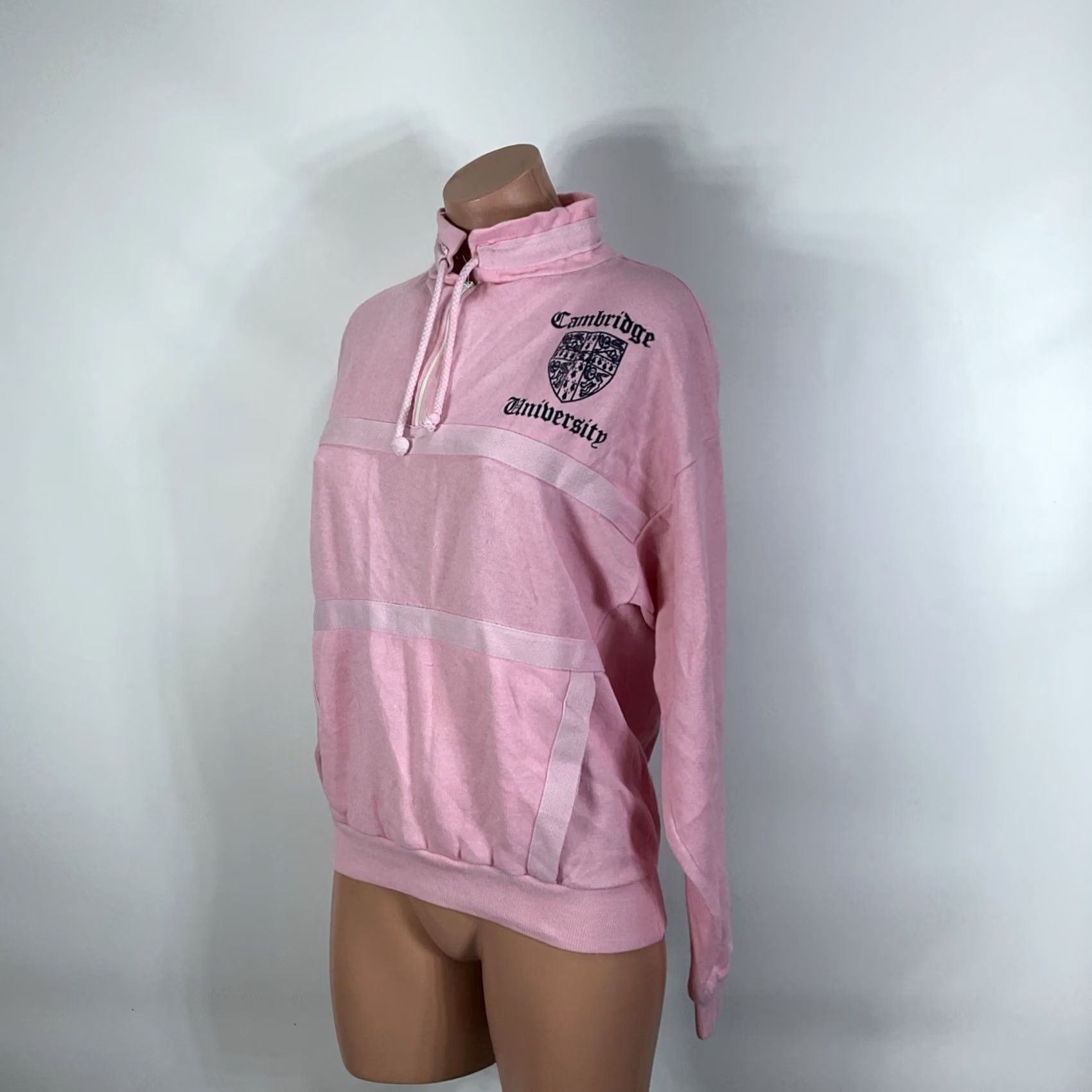 Pinko VINTAGE Cambridge University Collegiate Sweatshirt Shirt Womens L Pink Zip Size L / US 10 / IT 46 - 7 Thumbnail