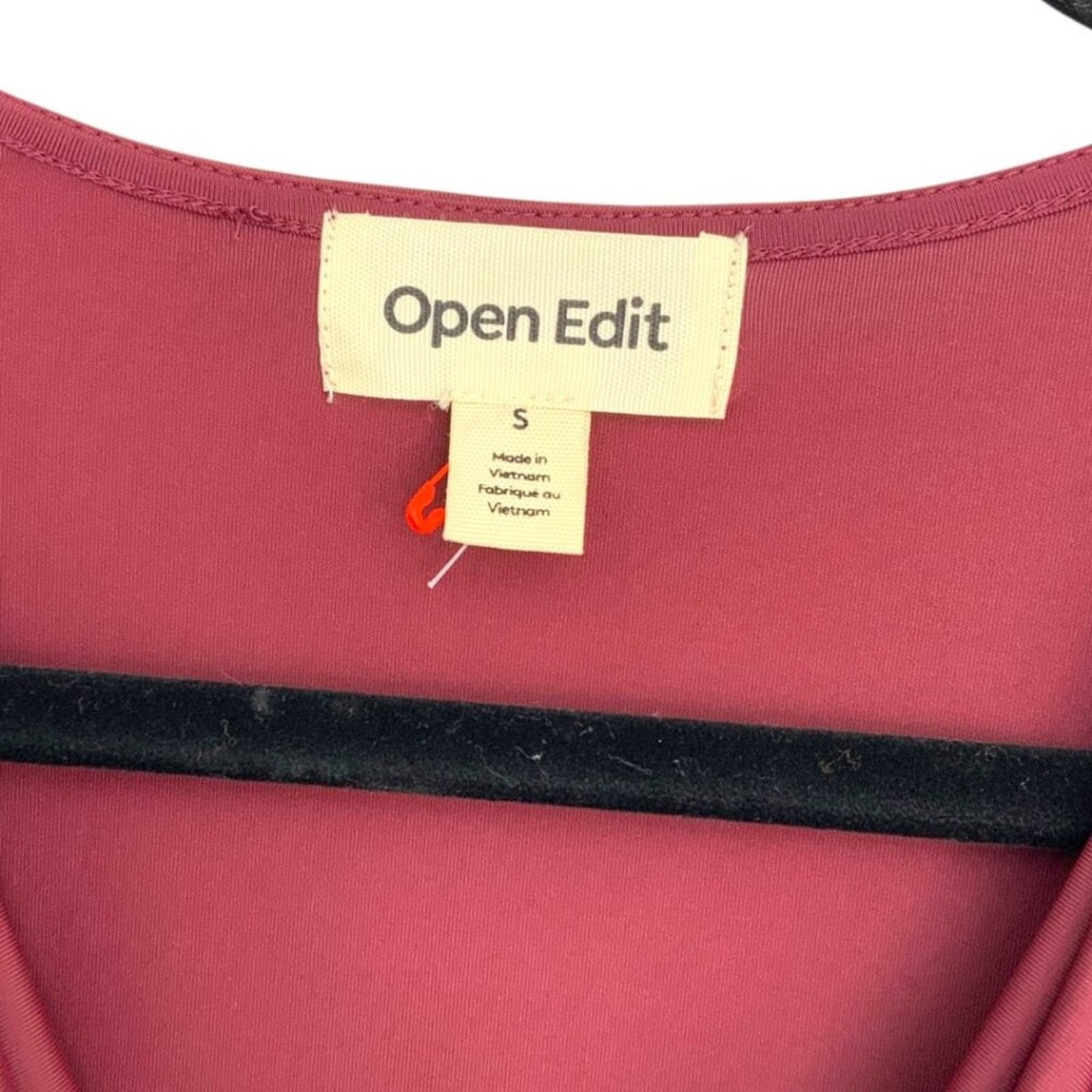 Other Open Edit Cowl Neck Long Sleeve Crop Top Small NWOT $49 MSRP Size S / US 4 / IT 40 - 4 Thumbnail