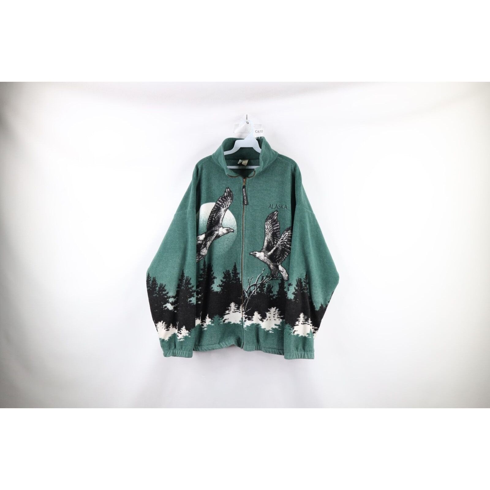 Vintage 90s Streetwear Eagle Nature All Over Print Jacket
