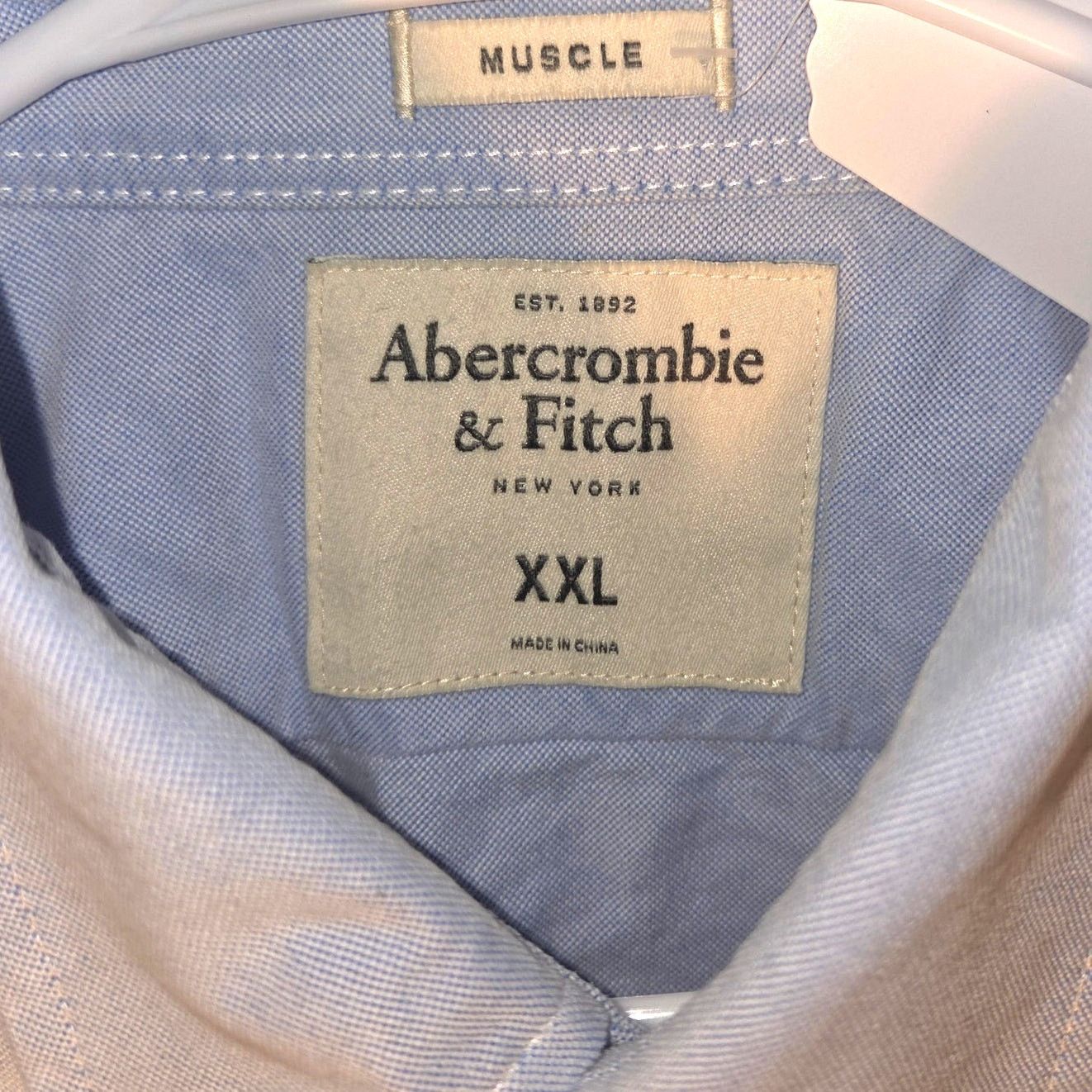 Abercrombie & Fitch Abercrombie & Fitch XXL Light Blue Muscle Shirt Size US XXL / EU 58 / 5 - 6 Thumbnail