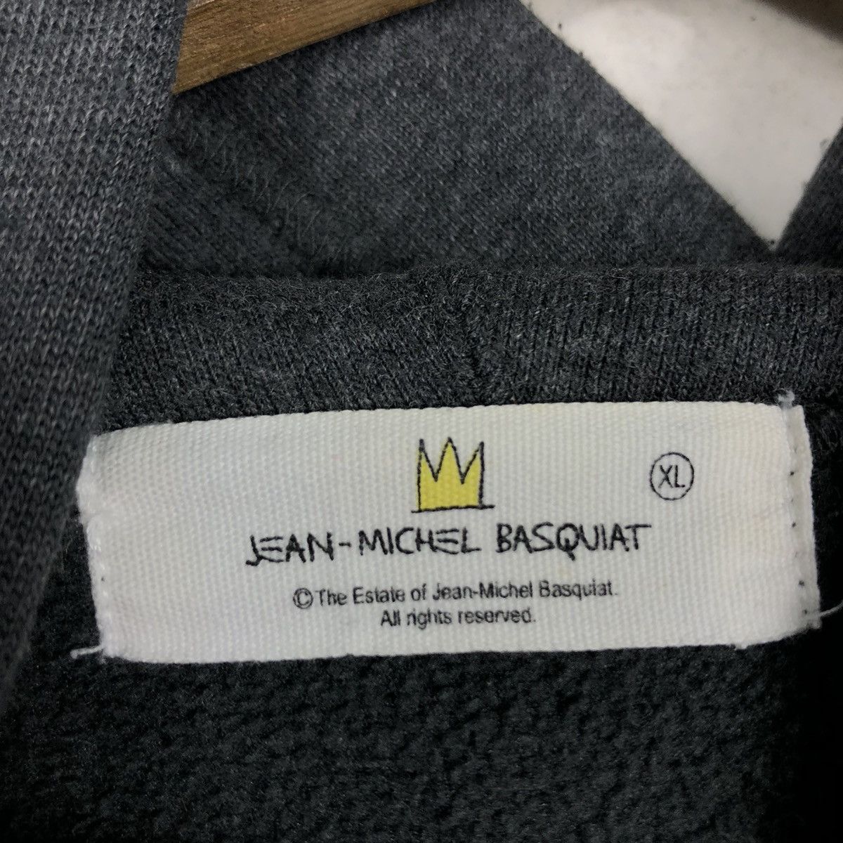 Japanese Brand 📌Vintage Hoodie Pull Over Jean Michel Basquiat Big Logo Size US XL / EU 56 / 4 - 18 Thumbnail