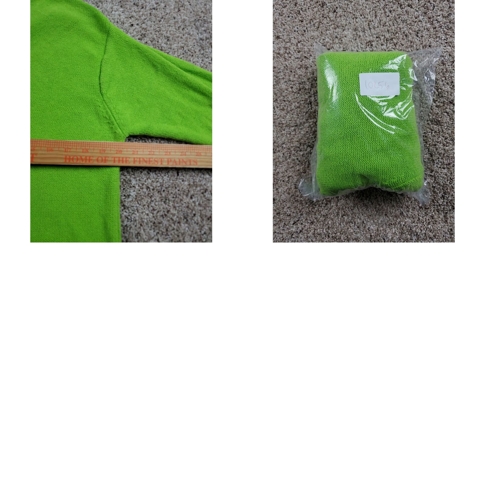 Gap VINTAGE Gap Knit Sweater Womens Medium Green V-Neck Long Sleeve 90s Pullover Casual Knit Heavyweight Cotton Ramie Size M / US 6-8 / IT 42-44 - 8 Thumbnail