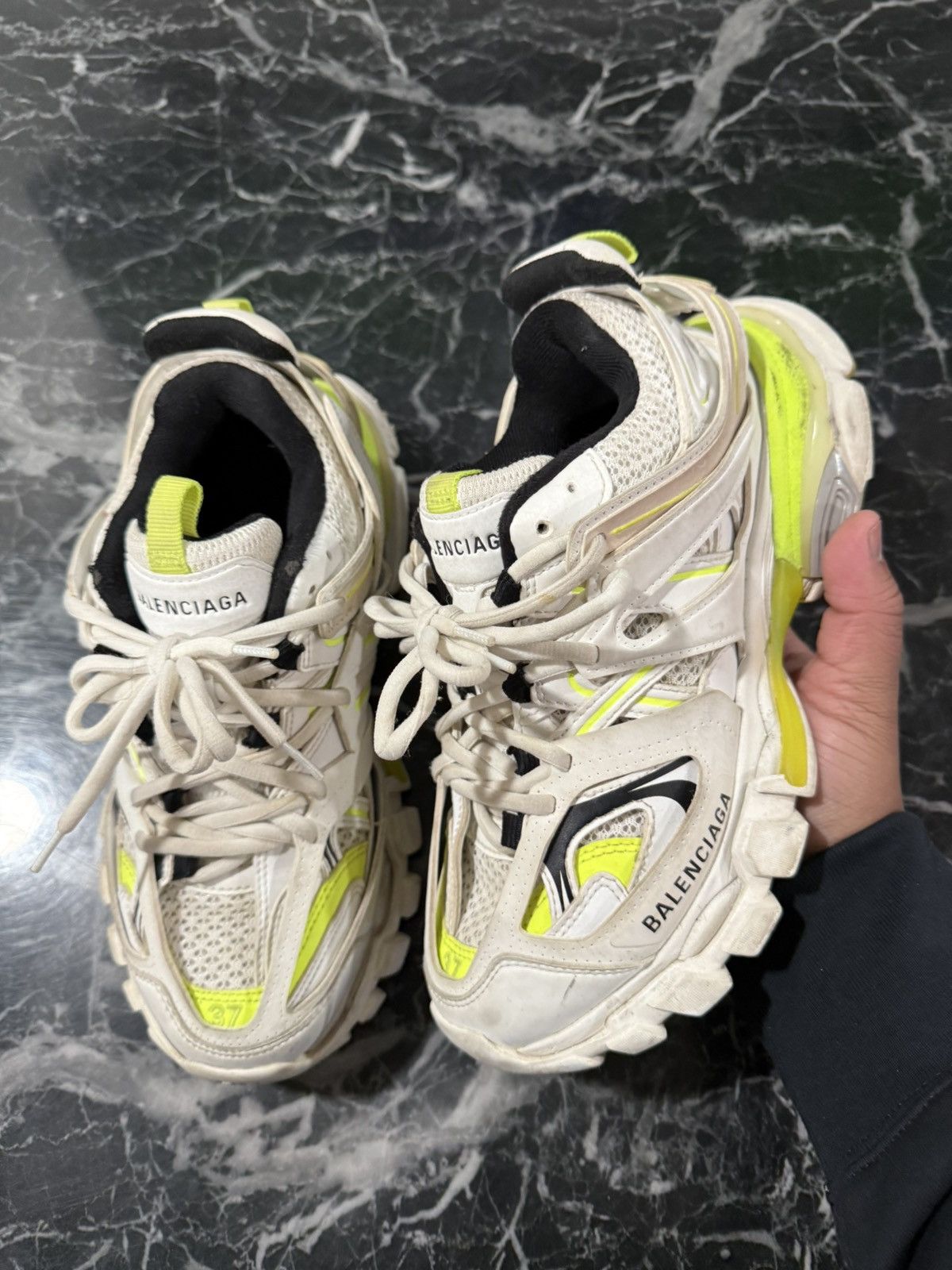 Balenciaga Balenciaga Track White Yellow Size 37 EU / 7 US Size US 7 / IT 37 - 1 Thumbnail