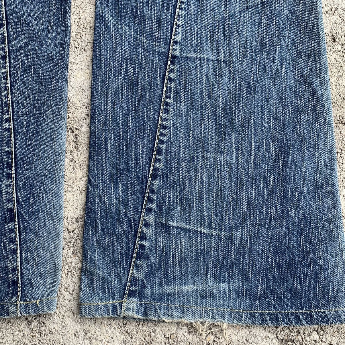 Japanese Brand Flare Vintage Edwin Blue Trip Distressed Denim W32 Size US 32 / EU 48 - 16 Thumbnail